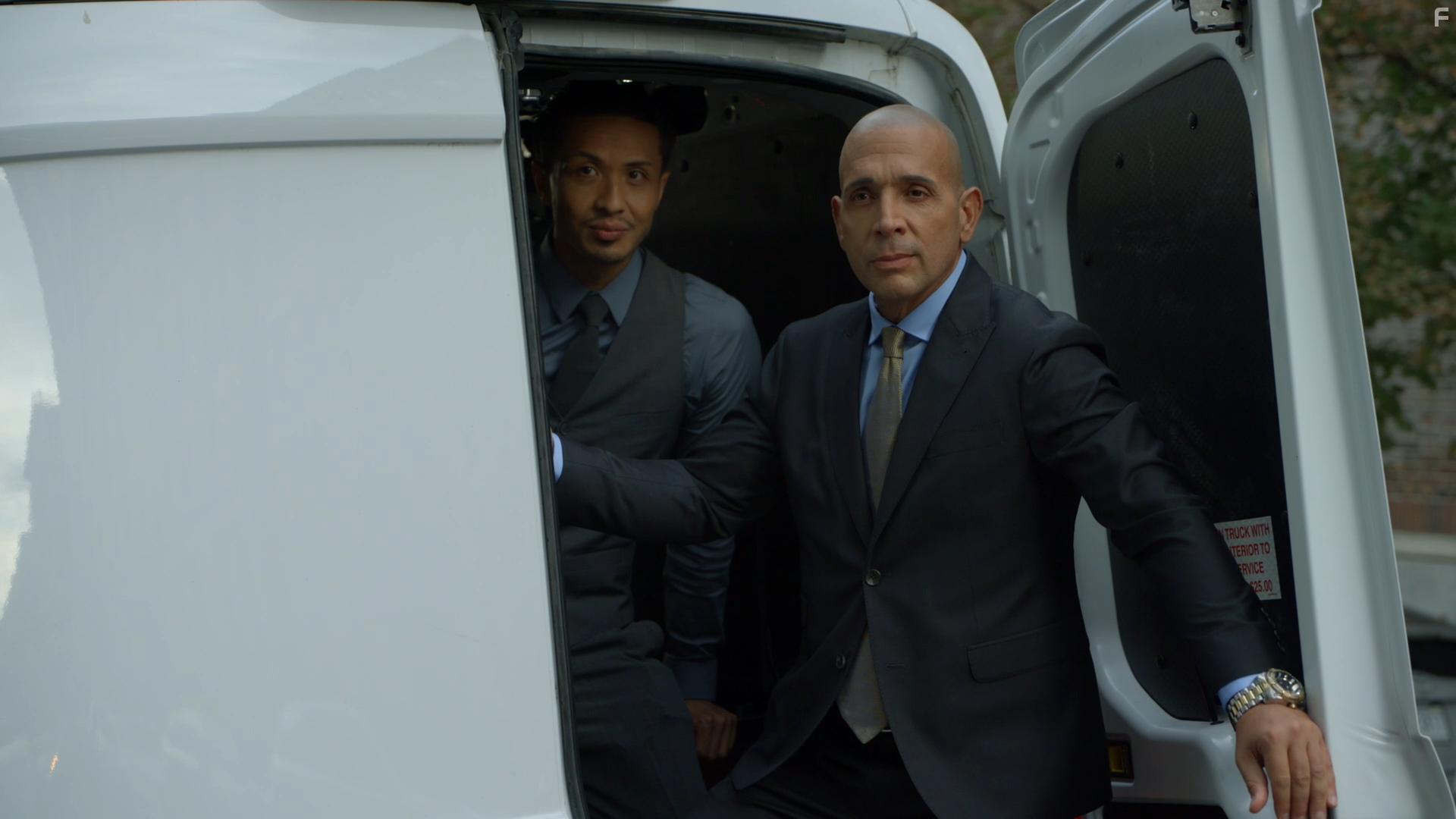 Steve Lin and Gilbrando Acevedo in A Good Cop (2021)