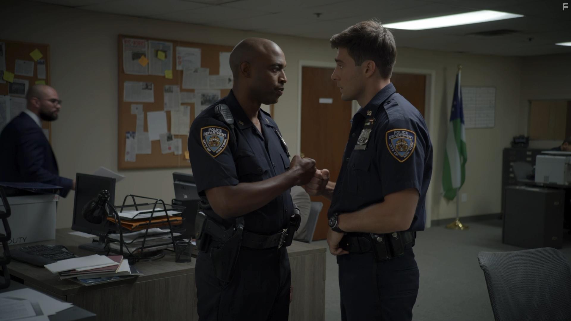 Ignacyo Matynia and Jermaine Wells in A Good Cop (2021)