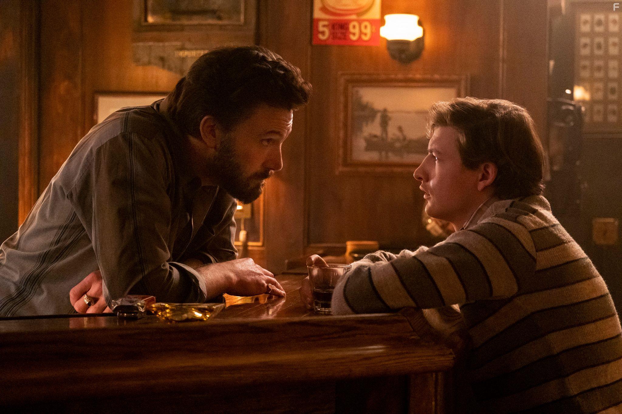 Ben Affleck and Tye Sheridan in The Tender Bar (2021)