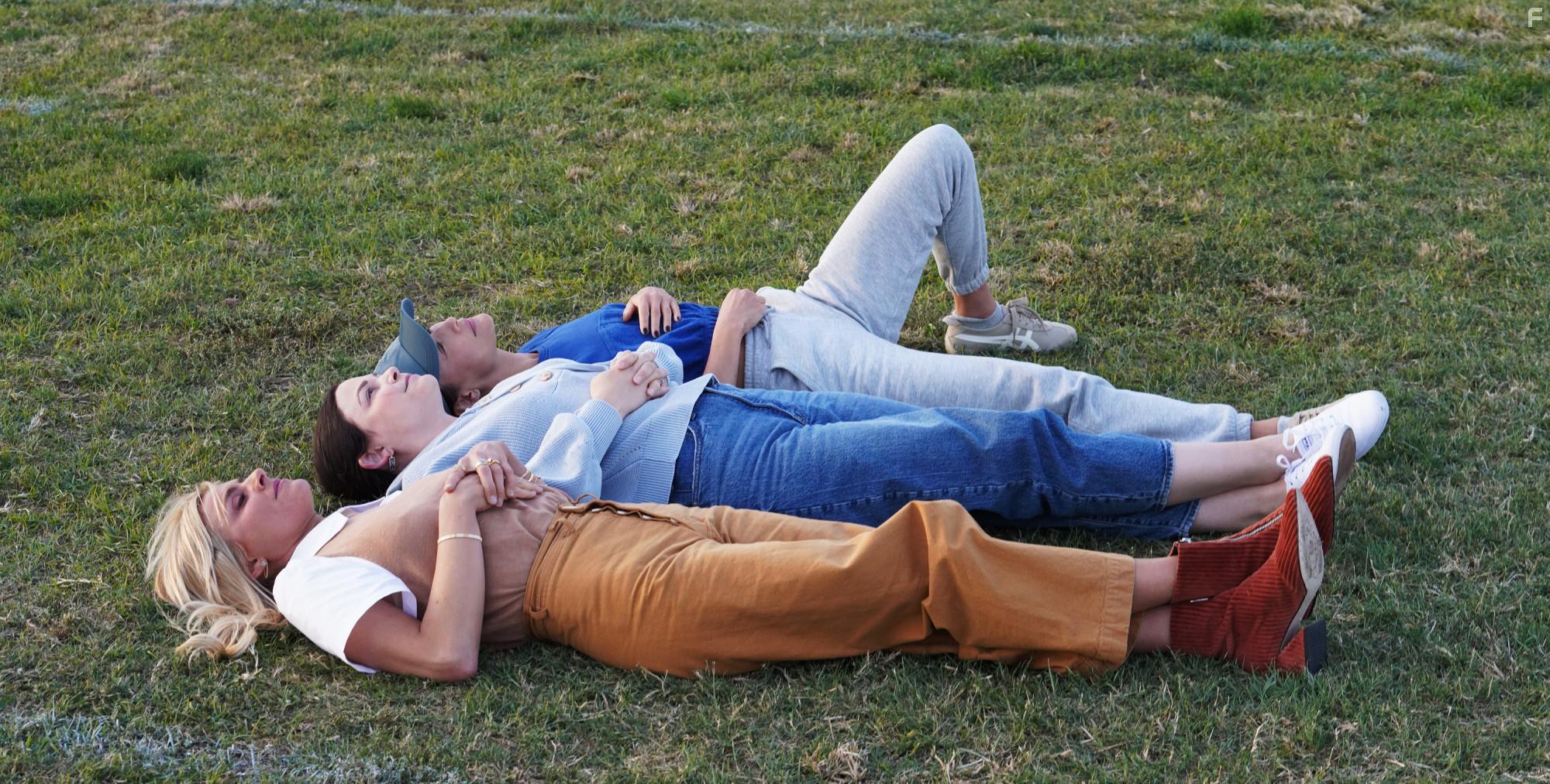 Ginnifer Goodwin, Maggie Q, and Eliza Coupe in Pivoting (2022)