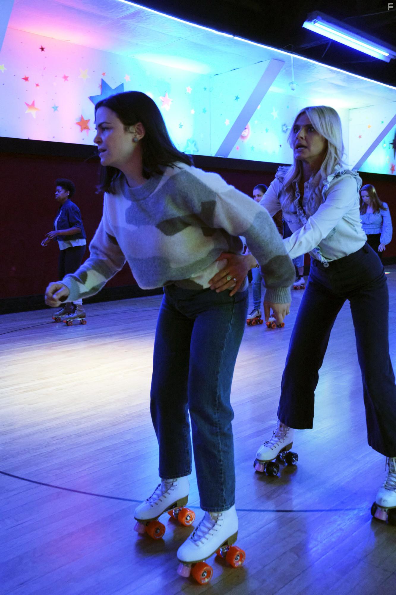 Ginnifer Goodwin and Eliza Coupe in Pivoting (2022)