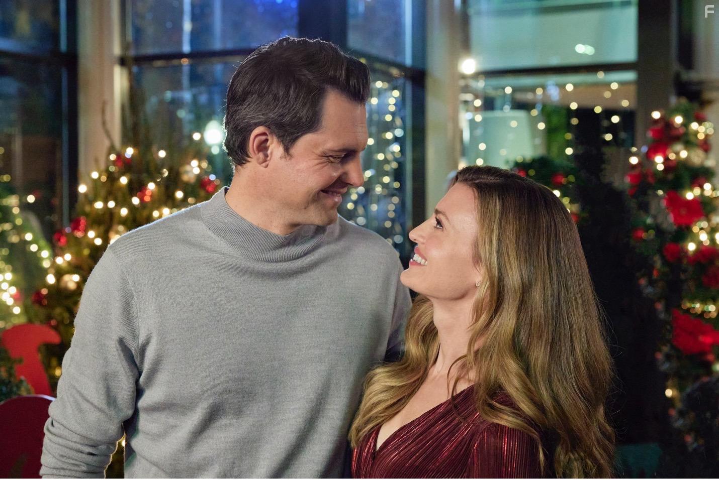Kristoffer Polaha and Brooke D'Orsay in A Dickens of a Holiday! (2021)