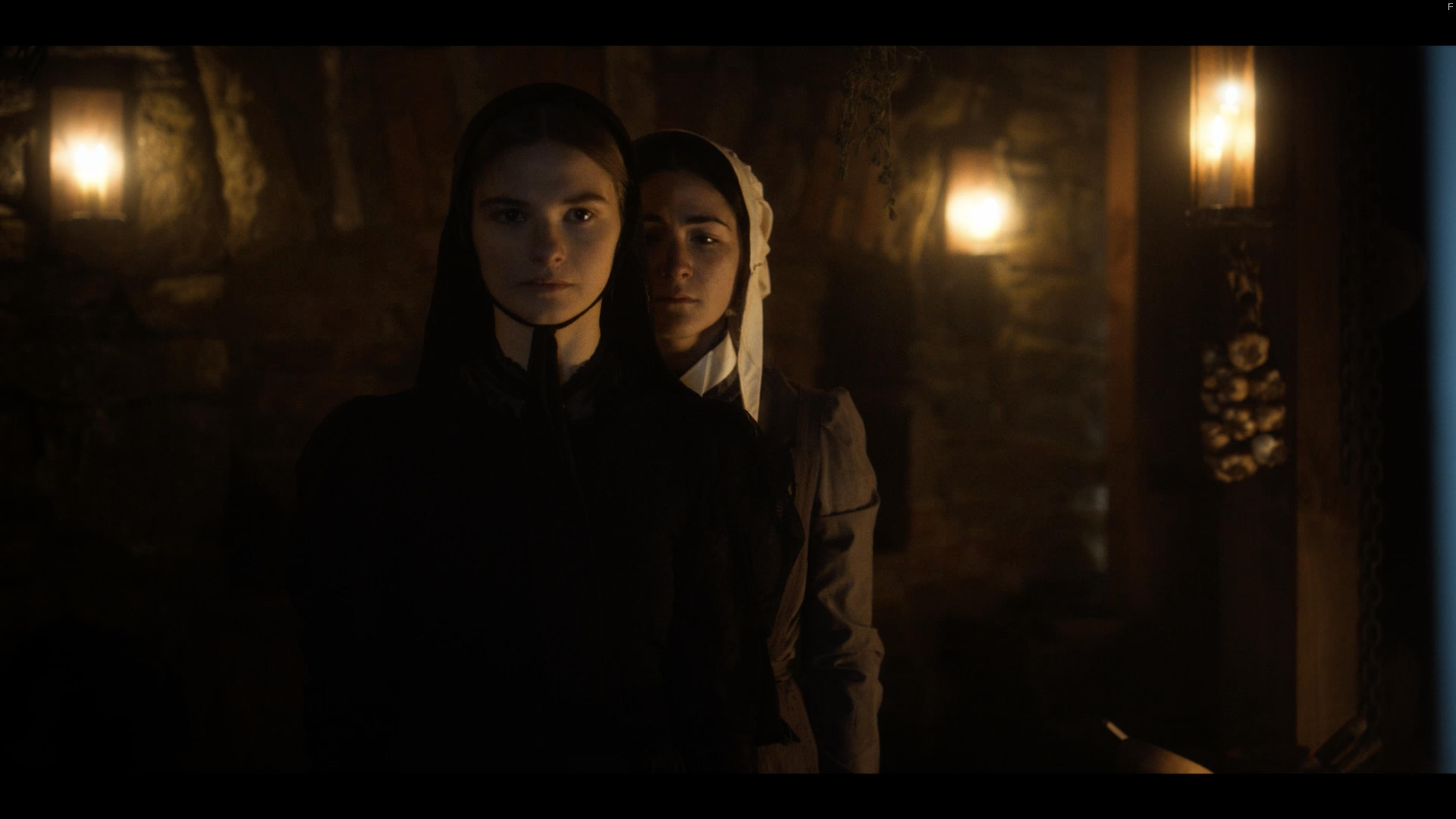 Isabelle Fuhrman and Stefanie Scott in The Last Thing Mary Saw (2021)