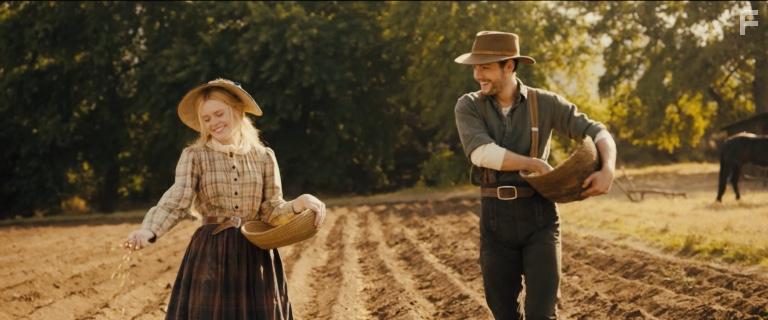 Abigail Cowen and Tom Lewis in Redeeming Love (2022)