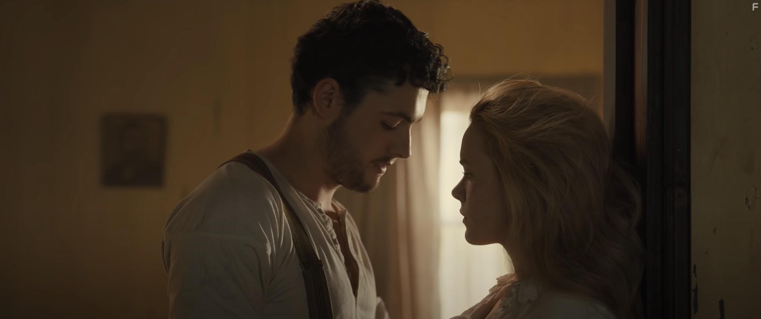 Abigail Cowen and Tom Lewis in Redeeming Love (2022)