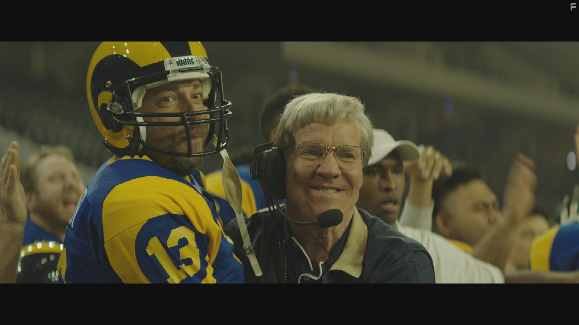 Dennis Quaid and Zachary Levi in American Underdog (2021)