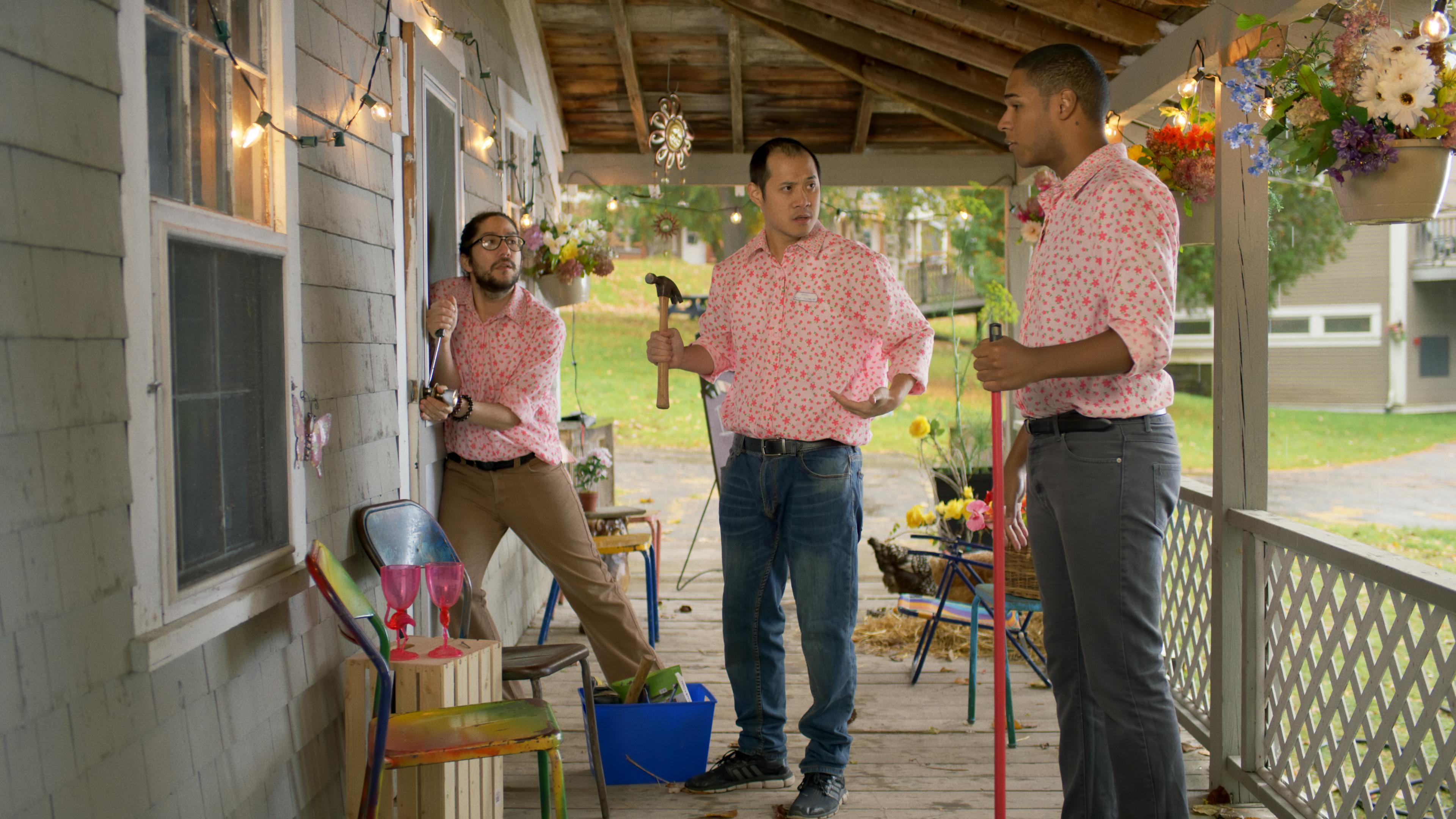 Fred Nguyen Khan, Avi Bendahan, and Dakota Jamal Wellman in Hotel Limbo (2020)