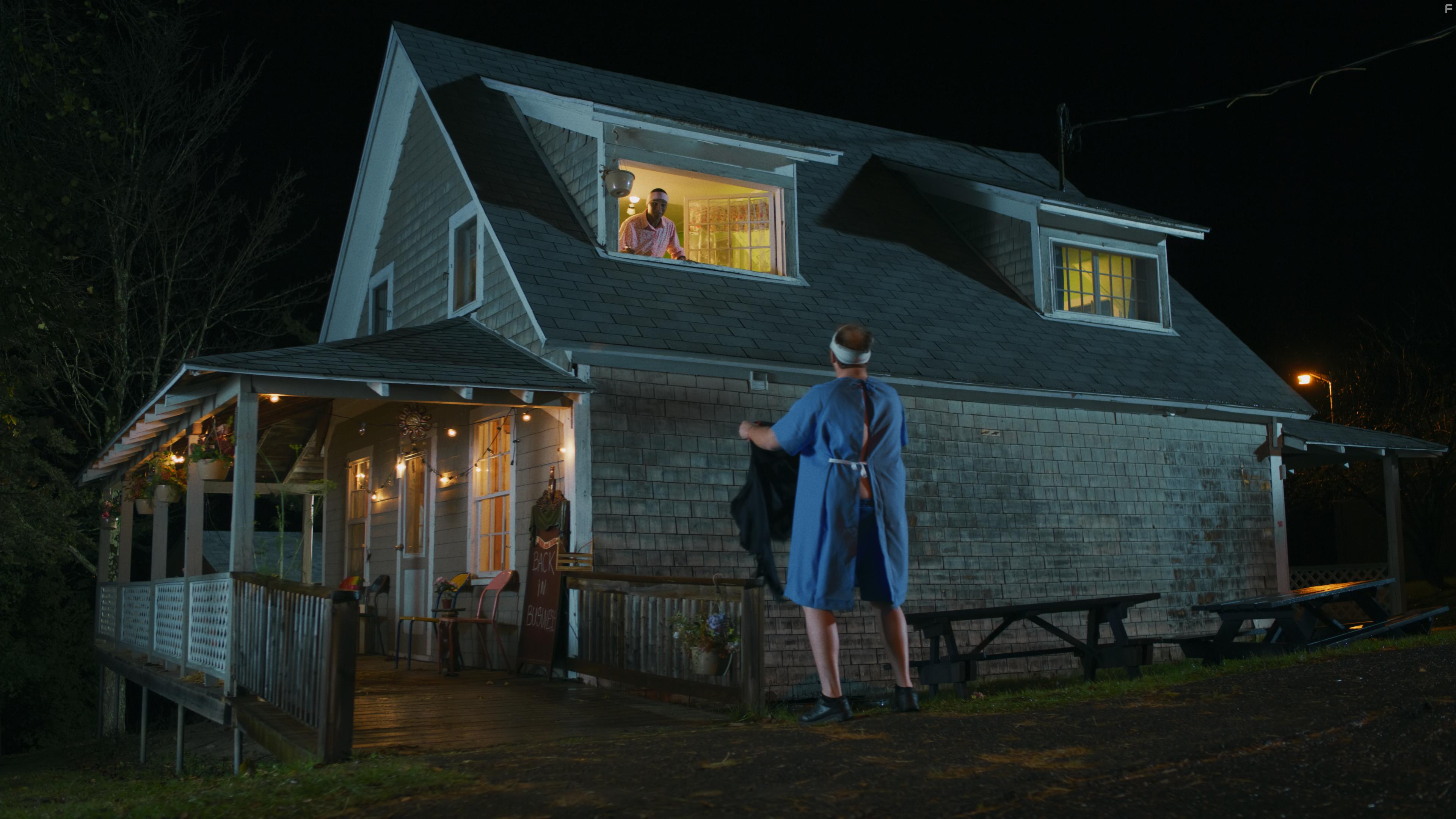 James McDougall and Dakota Jamal Wellman in Hotel Limbo (2020)