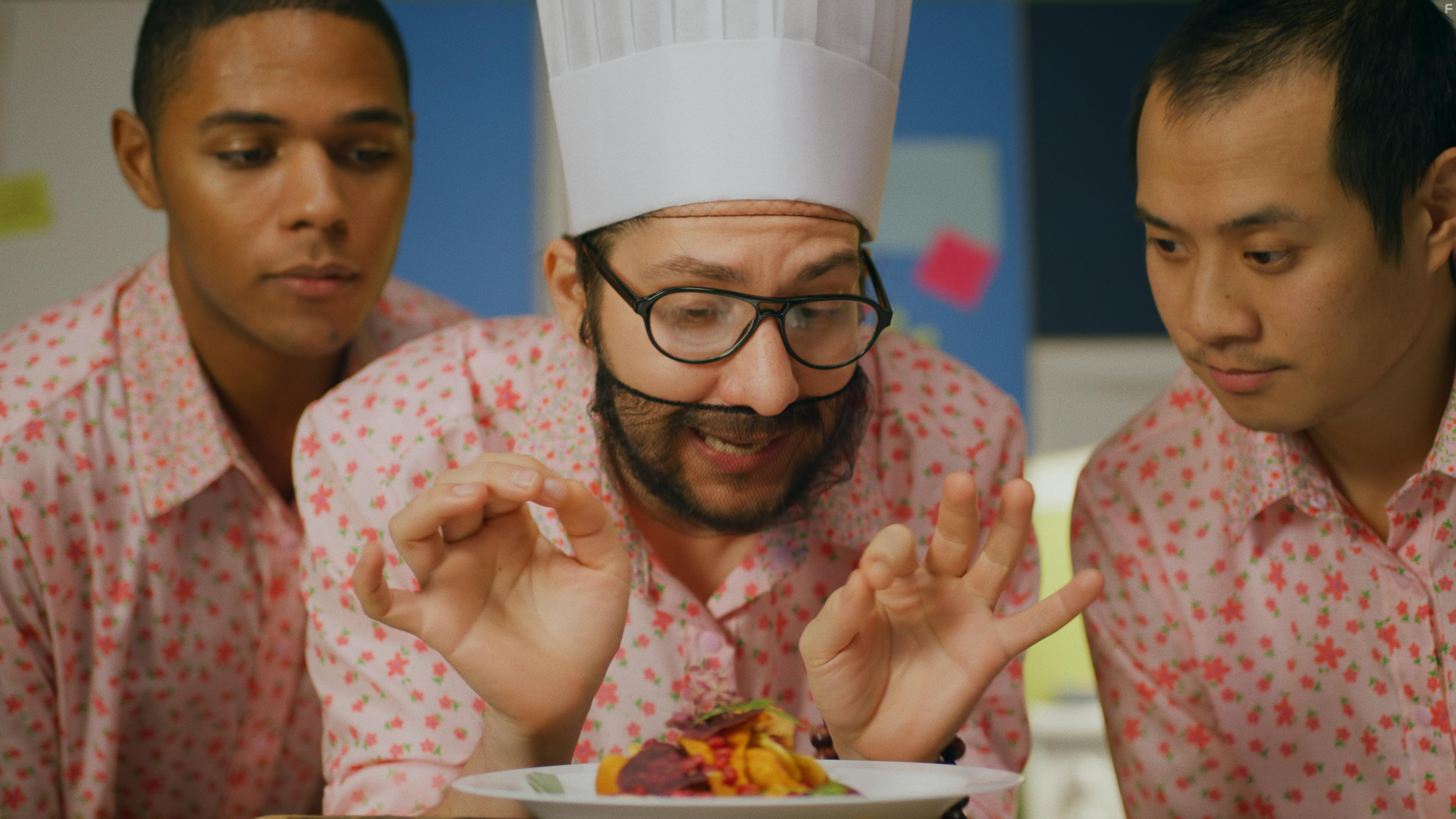 Fred Nguyen Khan, Avi Bendahan, and Dakota Jamal Wellman in Hotel Limbo (2020)