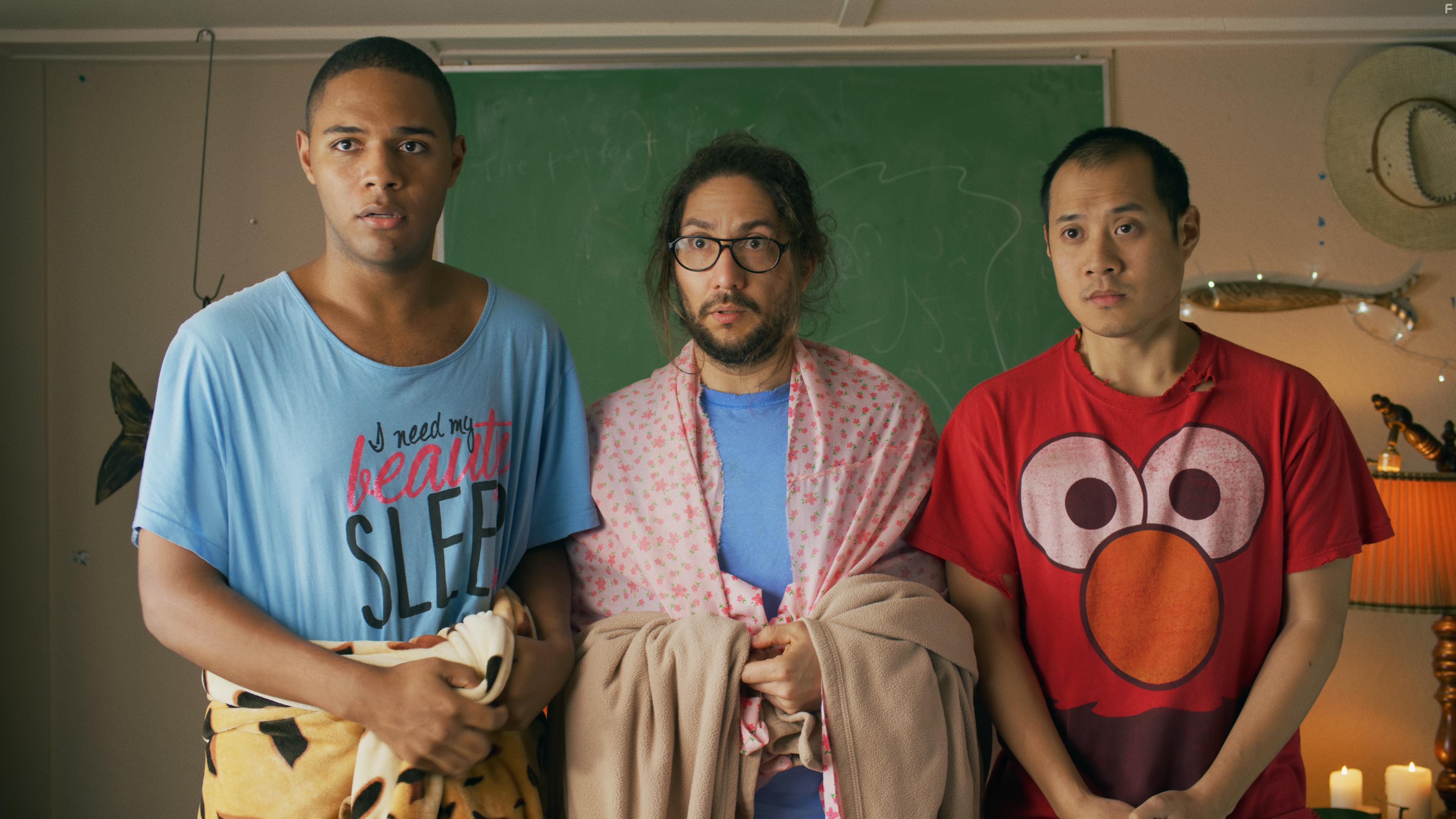 Fred Nguyen Khan, Avi Bendahan, and Dakota Jamal Wellman in Hotel Limbo (2020)
