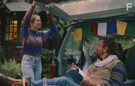 Jason Segel and Grace Kaufman in The Sky Is Everywhere (2022)