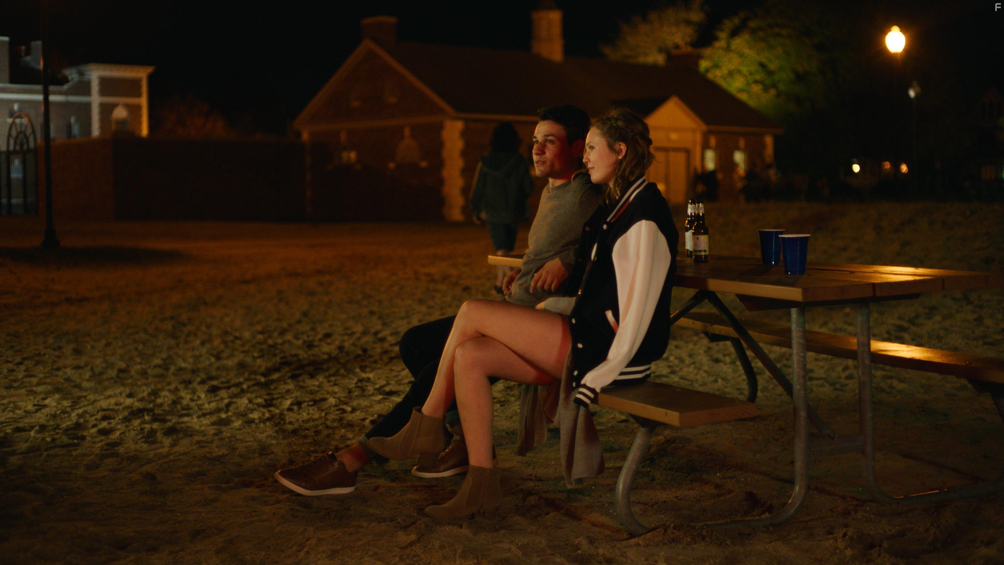 Michael Pavone and Andrea Figliomeni in The Mystery of Her (2022)