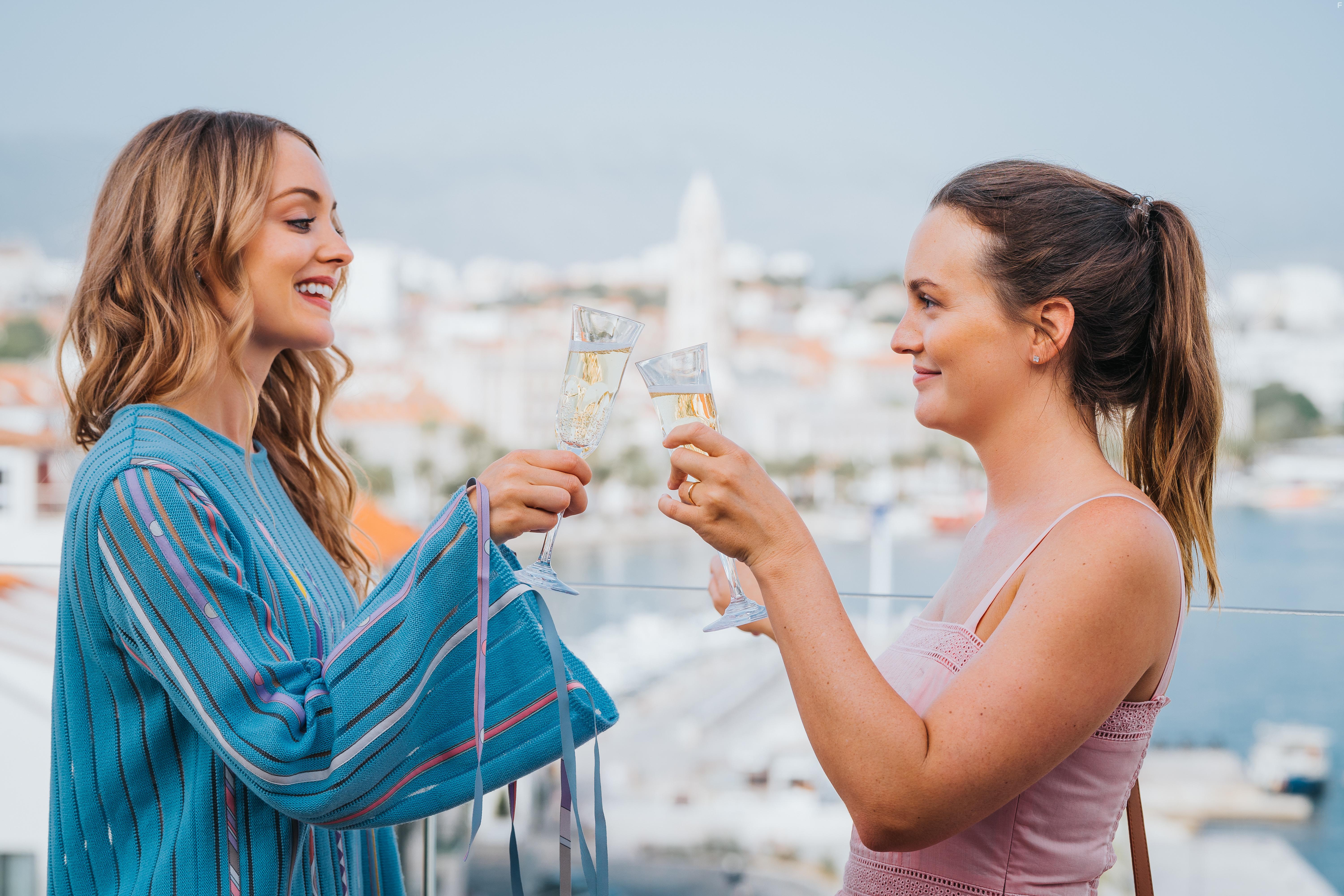 Leighton Meester and Christina Wolfe in The Weekend Away (2022)