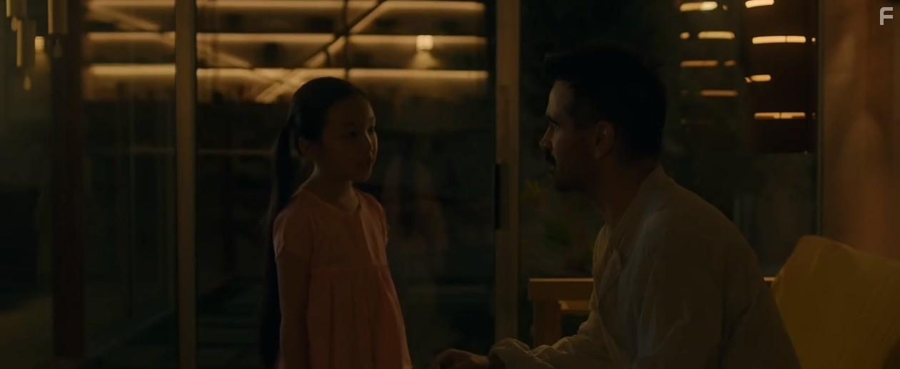 Colin Farrell and Malea Emma Tjandrawidjaja in After Yang (2021)