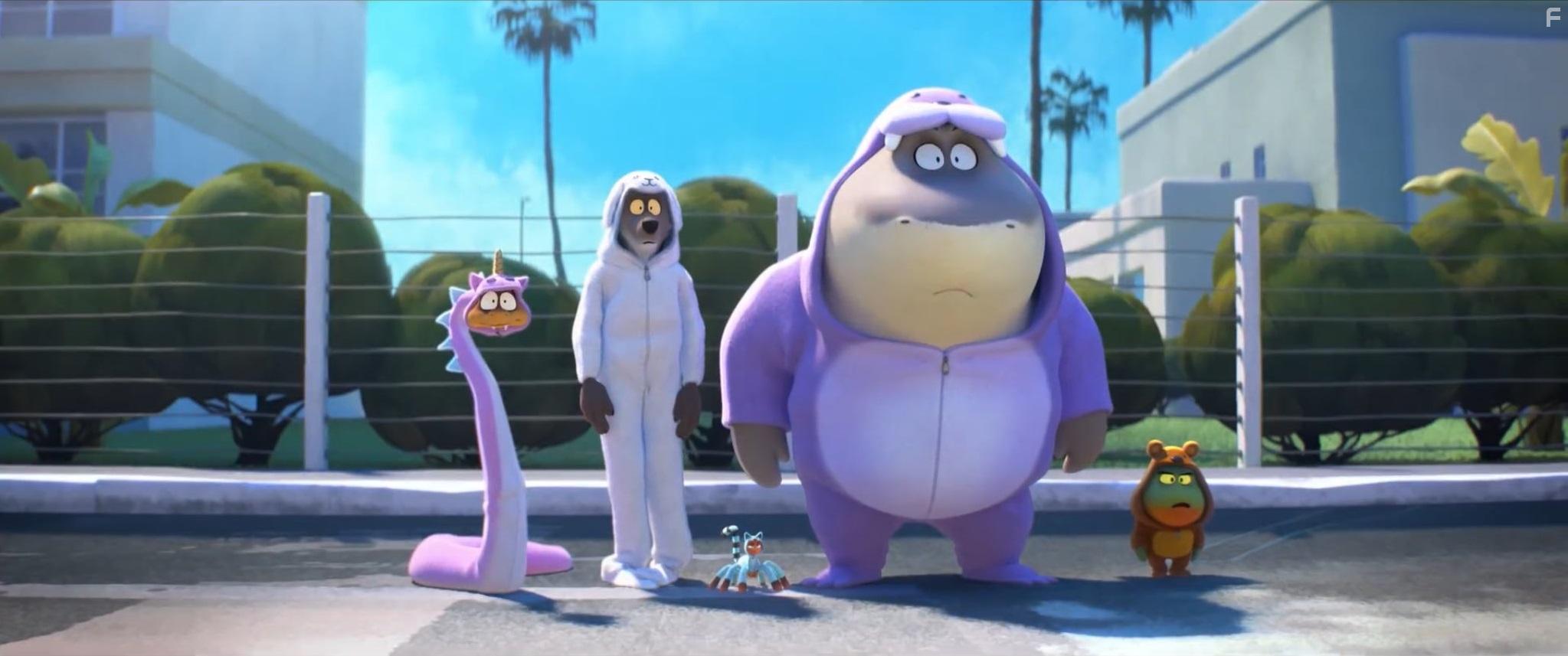 Sam Rockwell, Marc Maron, Craig Robinson, Awkwafina, and Anthony Ramos in The Bad Guys (2022)