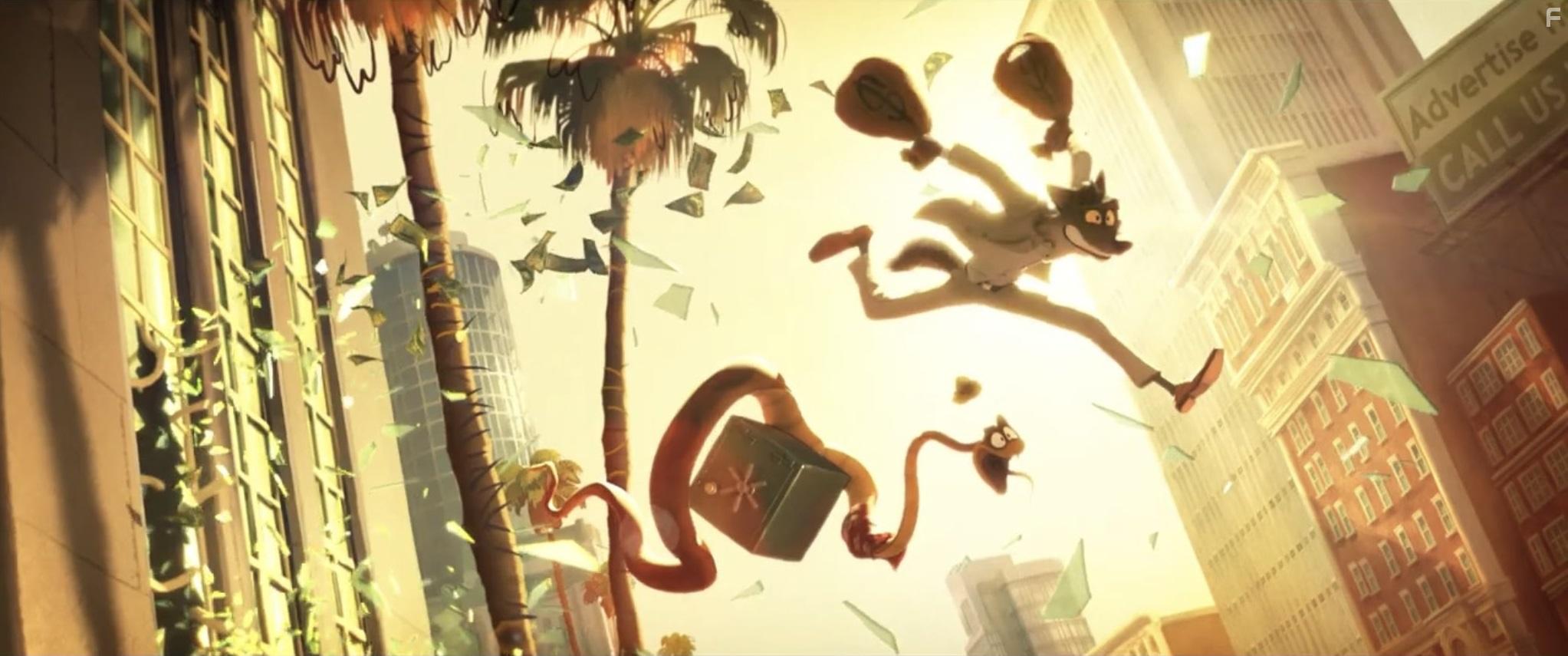 Sam Rockwell and Marc Maron in The Bad Guys (2022)