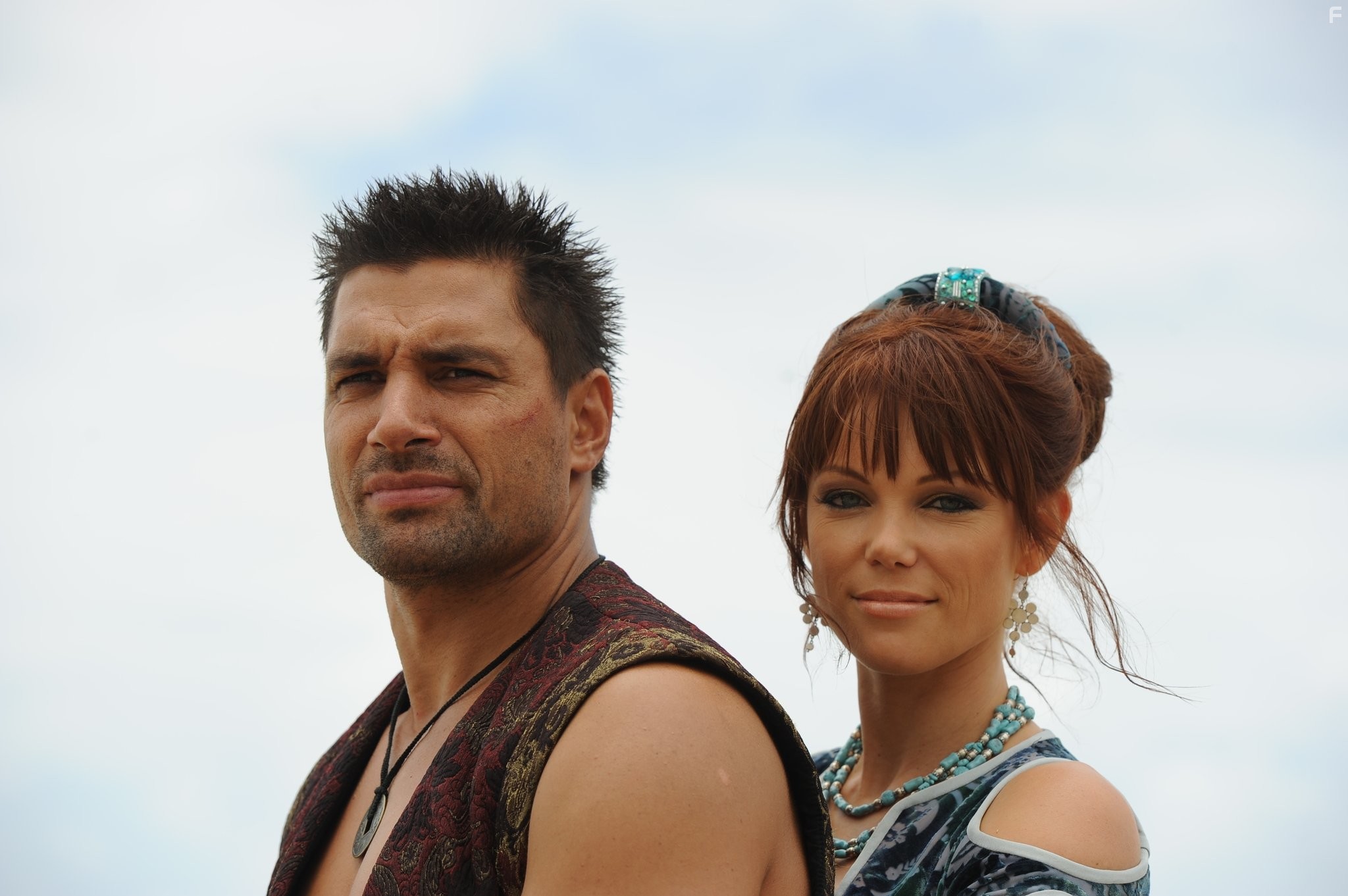 Manu Bennett and Holly Brisley in Sinbad and the Minotaur (2011)