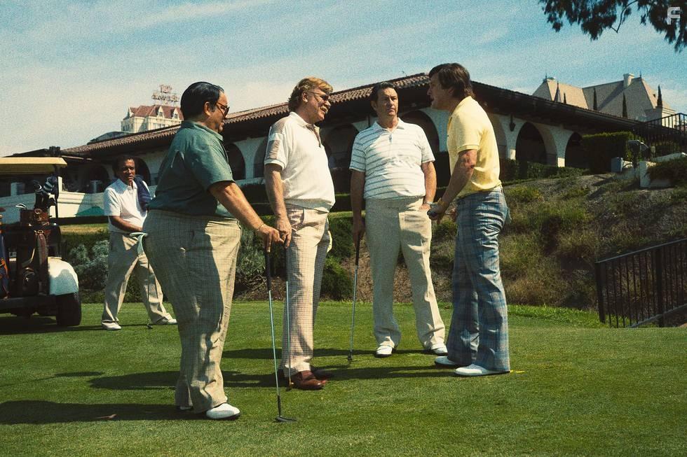 John C. Reilly, Stephen Adly Guirgis, Jason Clarke, and Brett Cullen in Winning Time: The Rise of the Lakers Dynasty (2022)