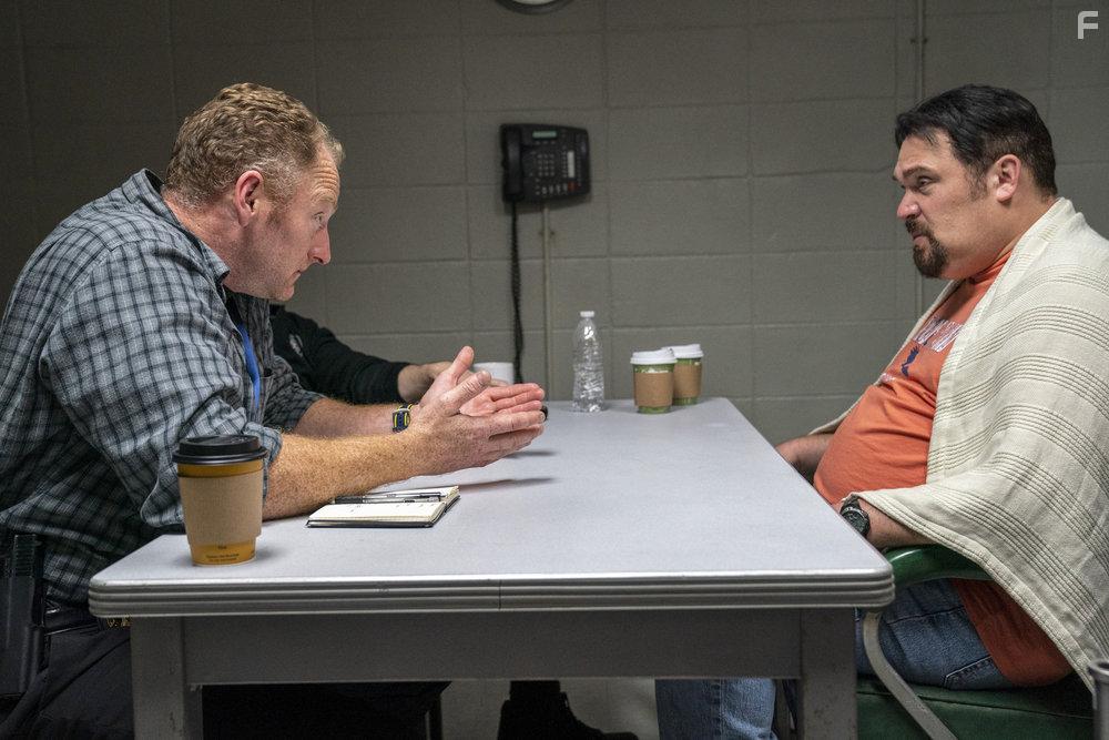 Glenn Fleshler and Mac Brandt in The Thing About Pam (2022)