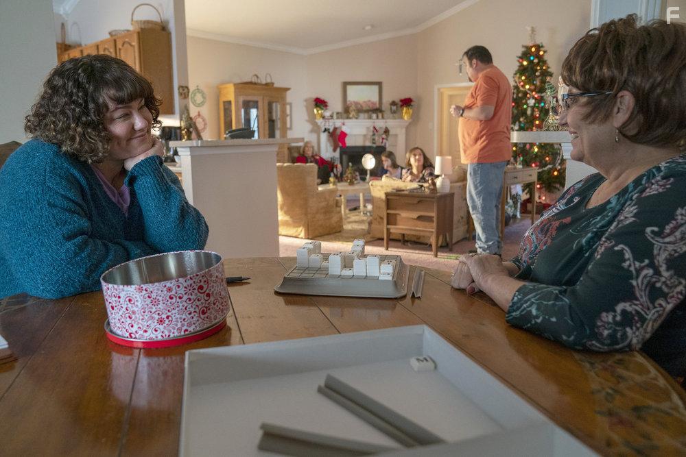 Glenn Fleshler, Suanne Spoke, and Katy Mixon in The Thing About Pam (2022)