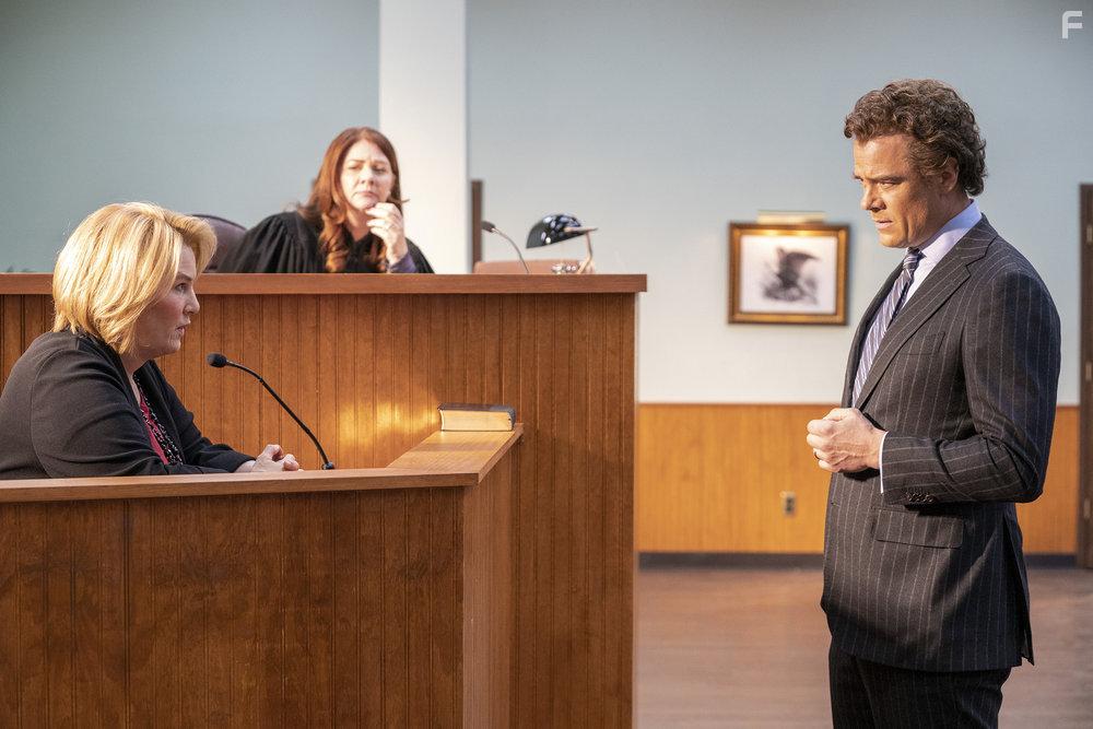 Rene Zellweger, Josh Duhamel, and Heather Magee in The Thing About Pam (2022)