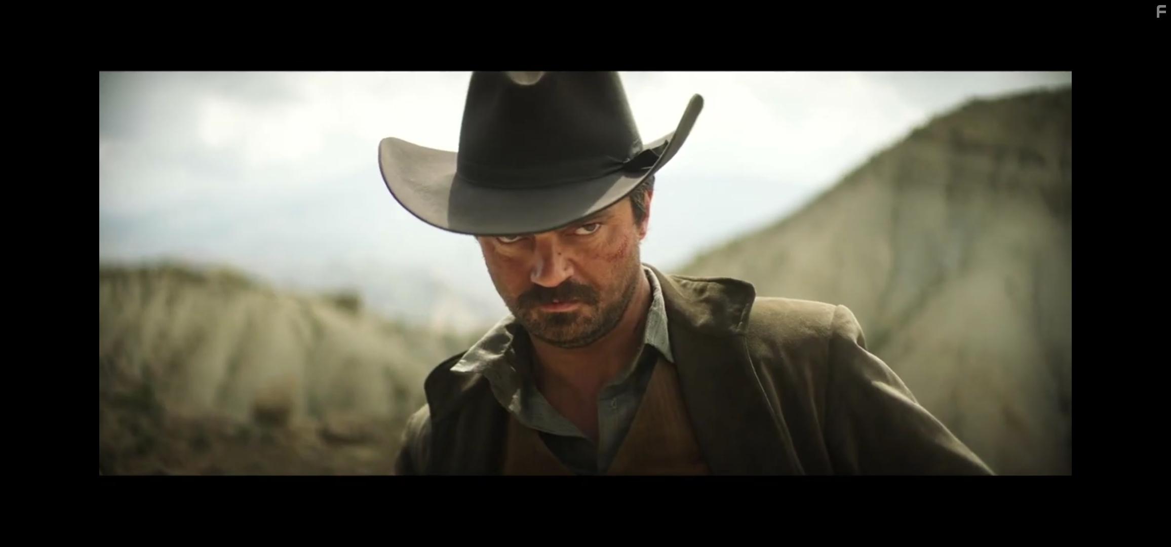 Dominic Cooper and Brian O'Malley in The Dirty Black Bag (2022)