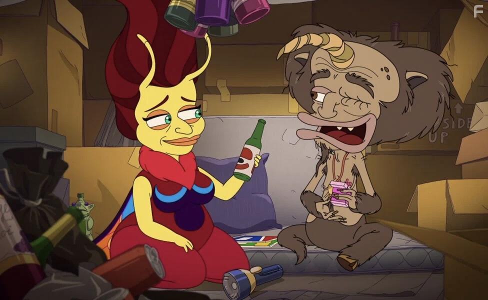 Pamela Adlon and Nick Kroll in Human Resources (2022)