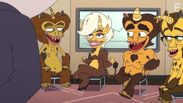 Bobby Cannavale, Thandiwe Newton, and Nick Kroll in Human Resources (2022)