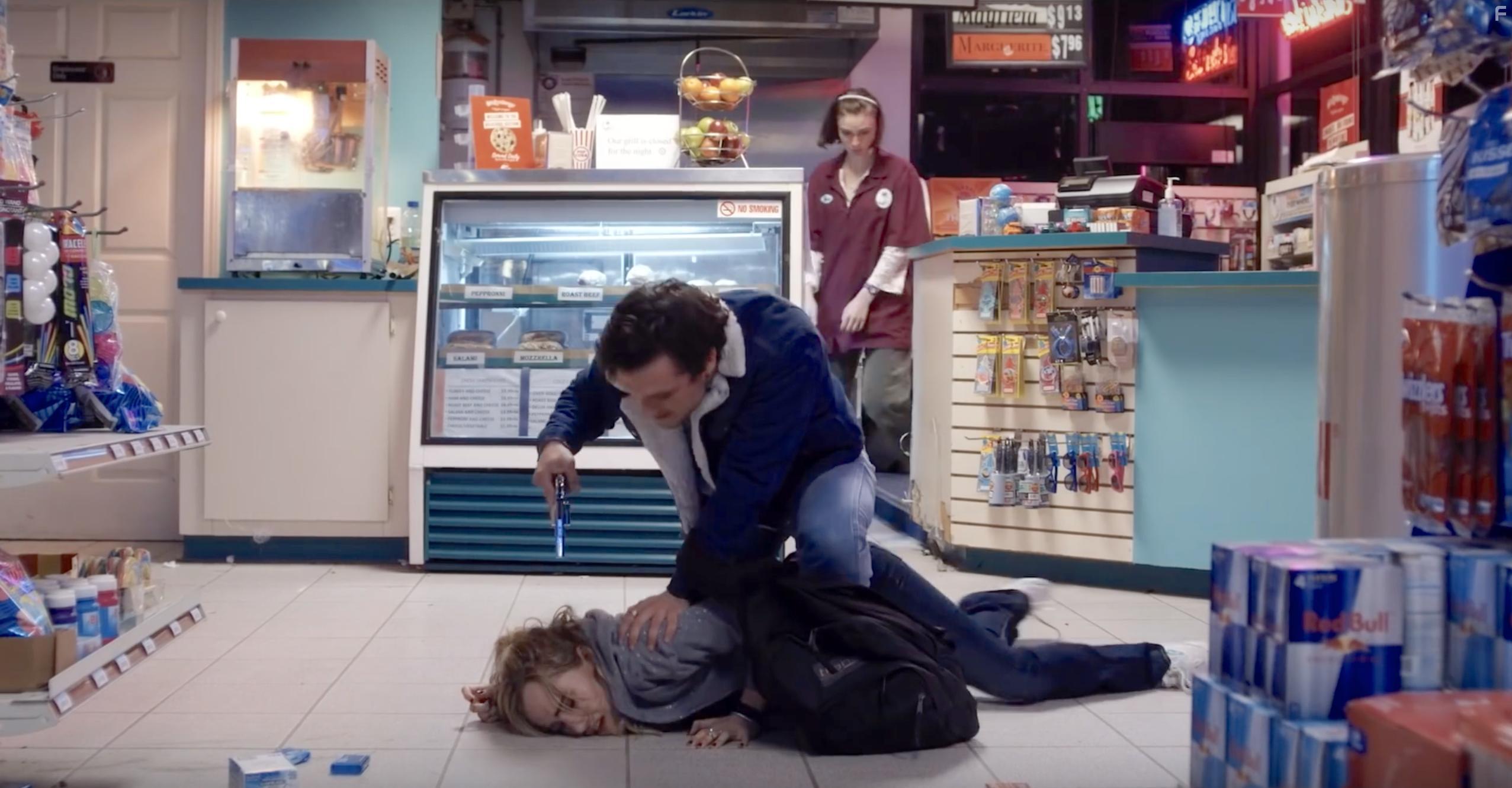 Josh Hutcherson, Suki Waterhouse, and Tilda Cobham-Hervey in Burn (2019)