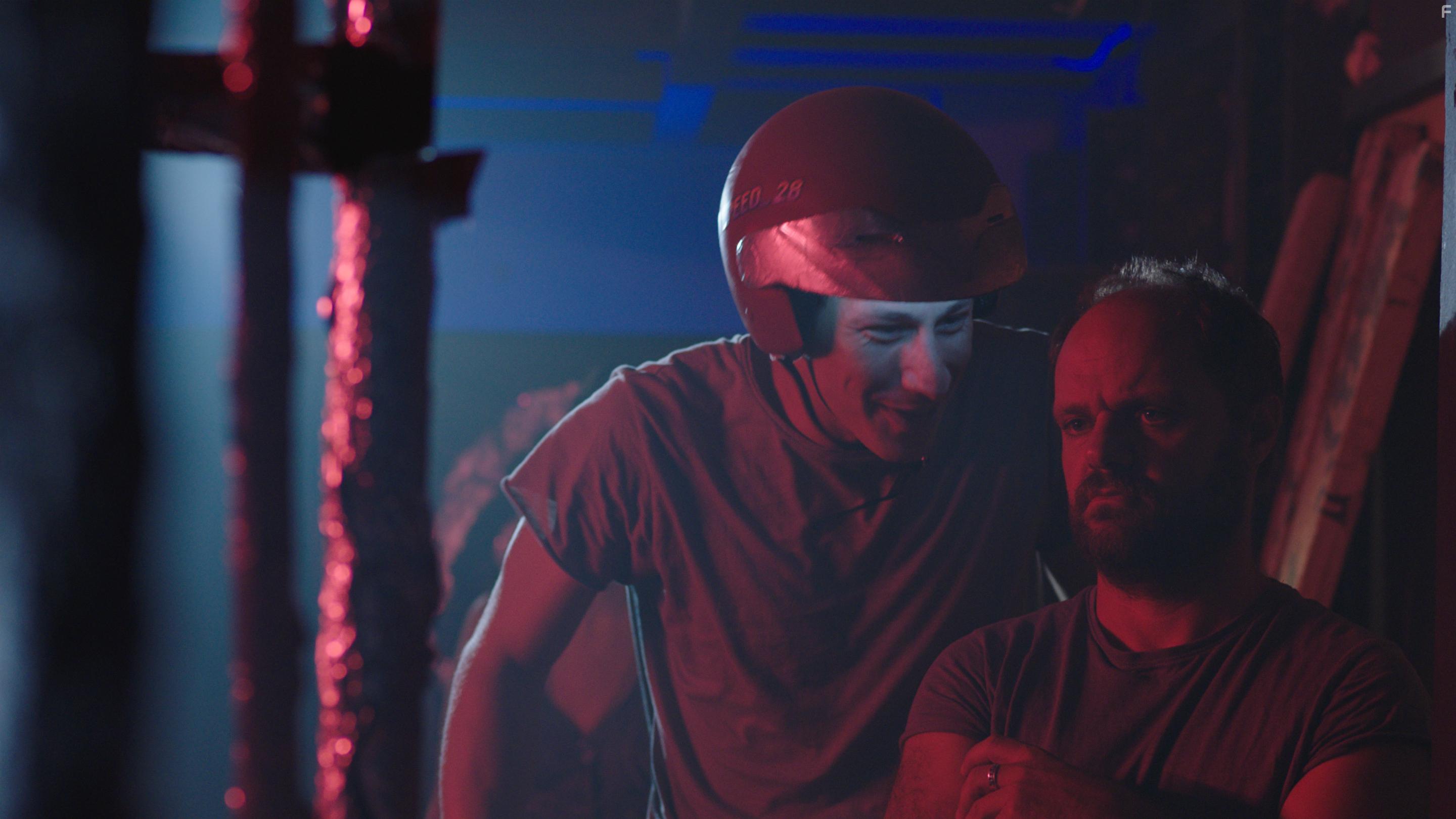 Makis Papadimitriou and Michalis Sarantis in I anazitisi tis Lora Dourand (2019)