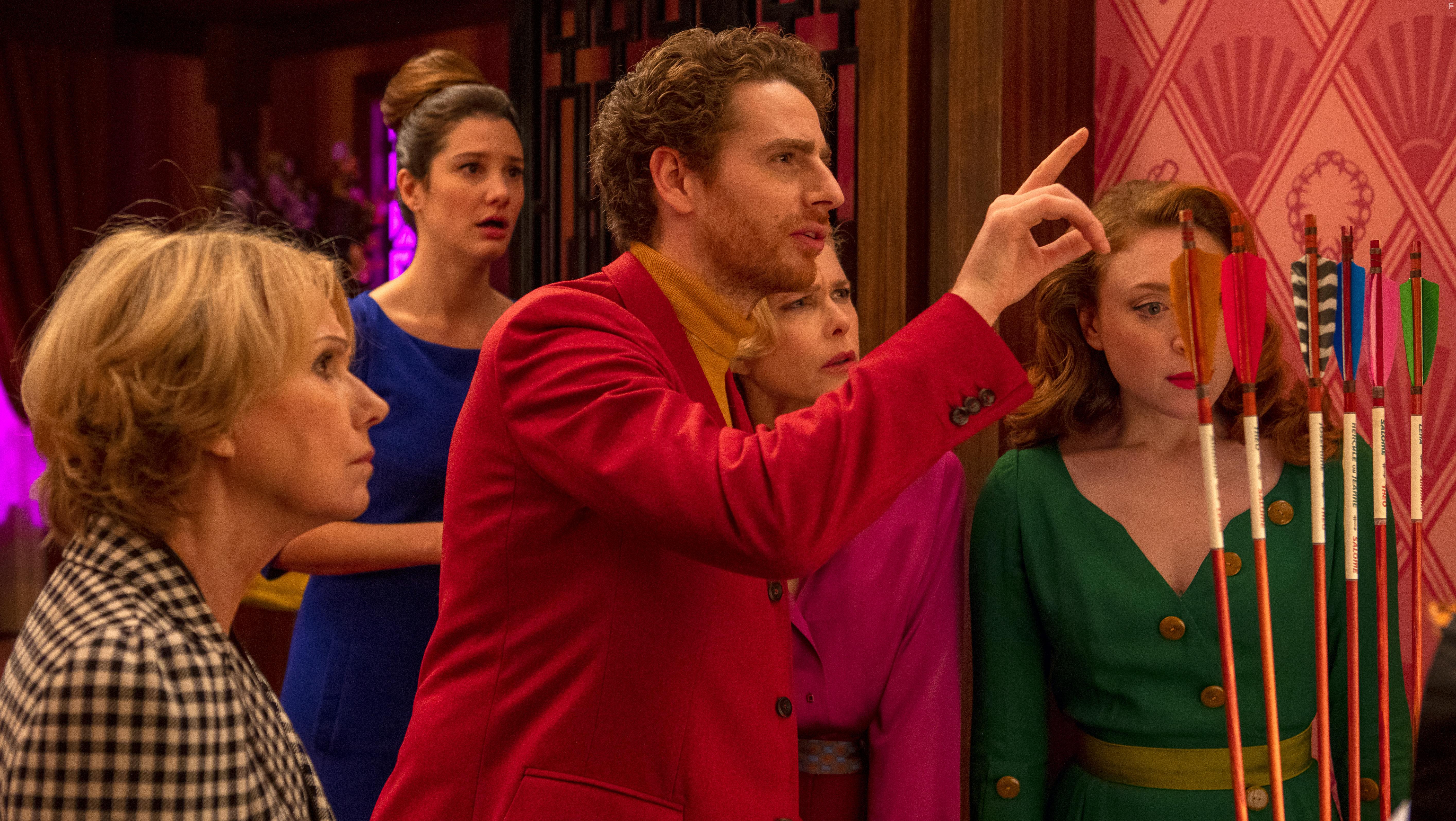 Pascale Arbillot, Miou-Miou, Alice Pol, Sarah Stern, and Pablo Pauly in Murder Party (2022)