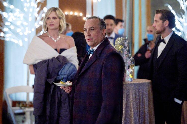 Kendall Cross, Jason Schombing, Antonio Cayonne, and Jason Tremblay in Dying for Chocolate: A Curious Caterer Mystery (2022)