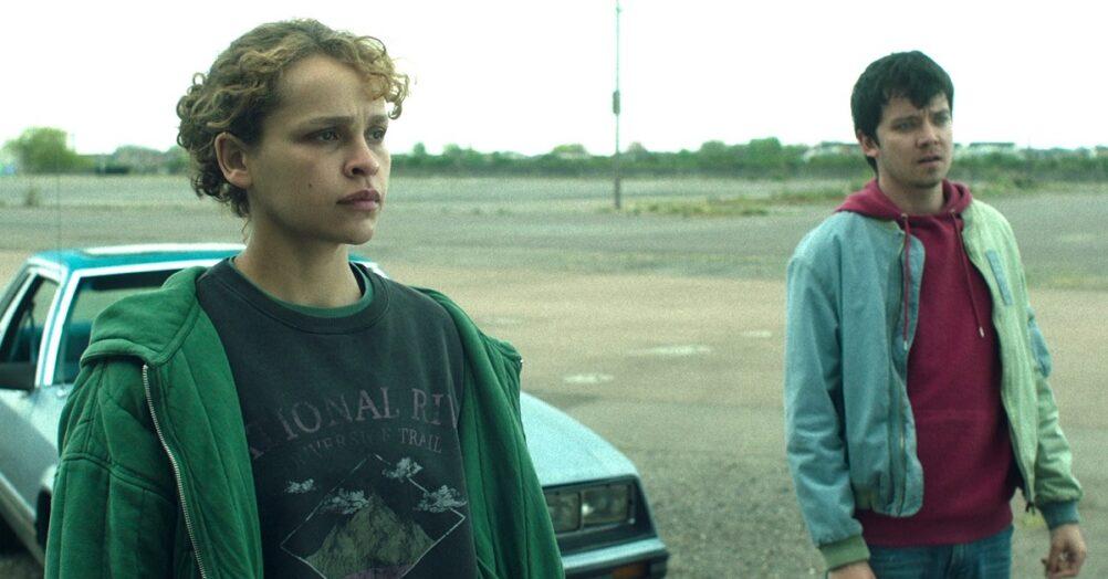 Asa Butterfield and Iola Evans in Choose or Die (2022)