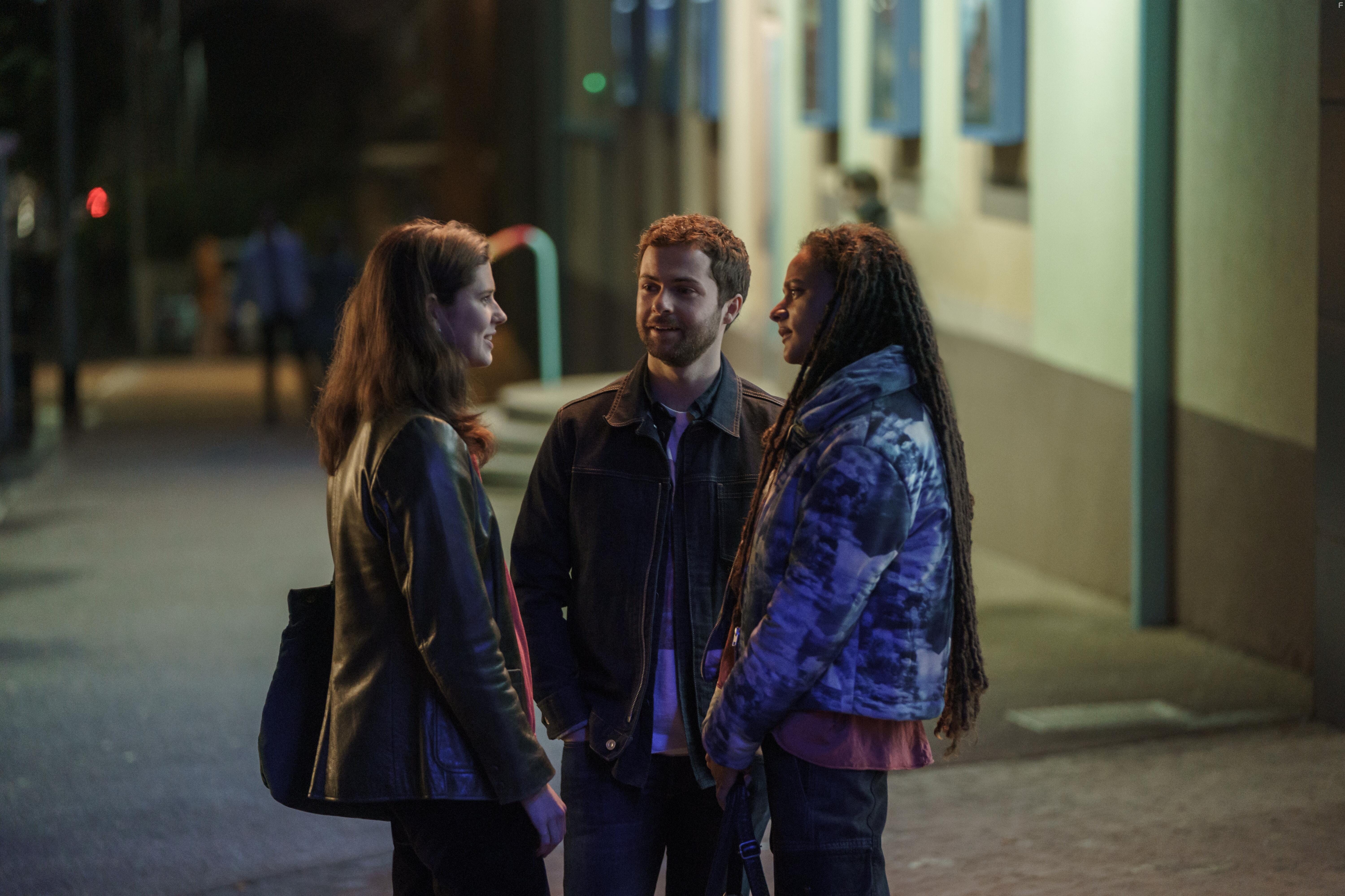 Alison Oliver, Alex Murphy, and Sasha Lane in Conversations with Friends (2022)