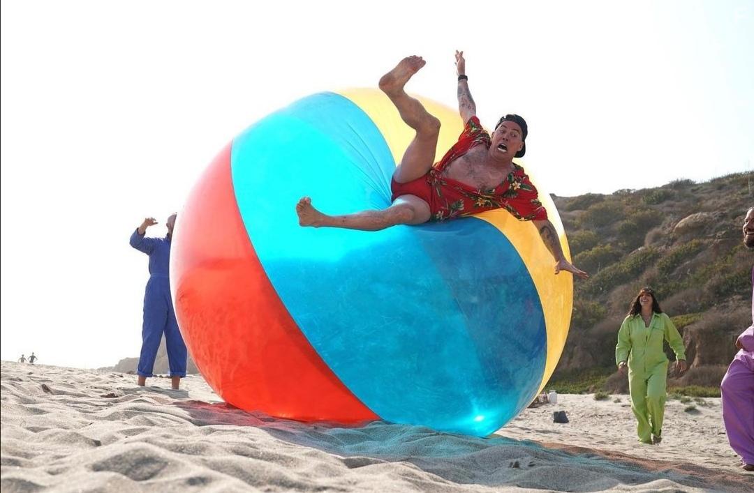 Ehren McGhehey, Chris Pontius, Steve-O, and Rachel Wolfson in Jackass 4.5 (2022)