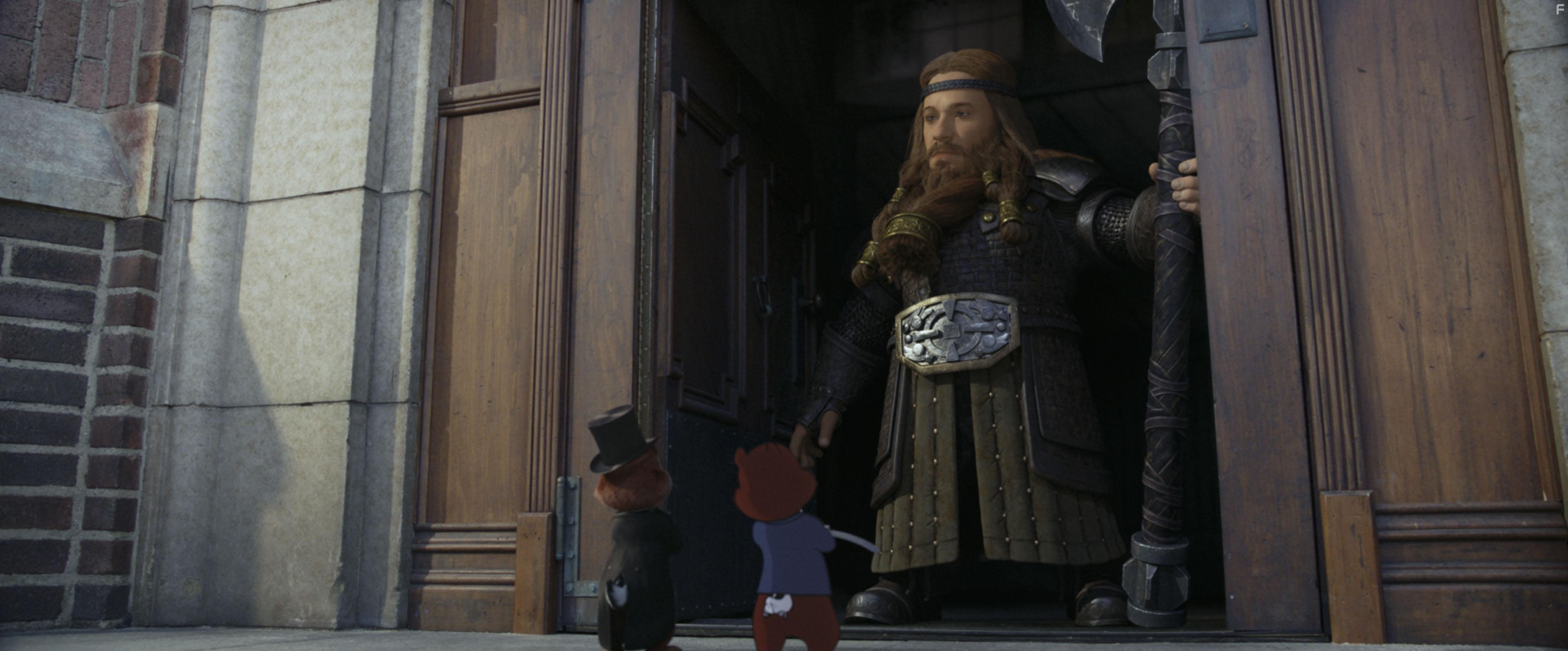 Seth Rogen, Andy Samberg, and John Mulaney in Chip 'n Dale: Rescue Rangers (2022)