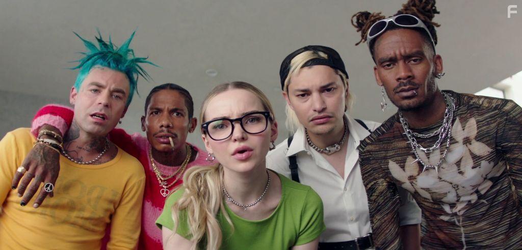 Gata, Boo Johnson, Zach Villa, Dove Cameron, and Mod Sun in Good Mourning (2022)