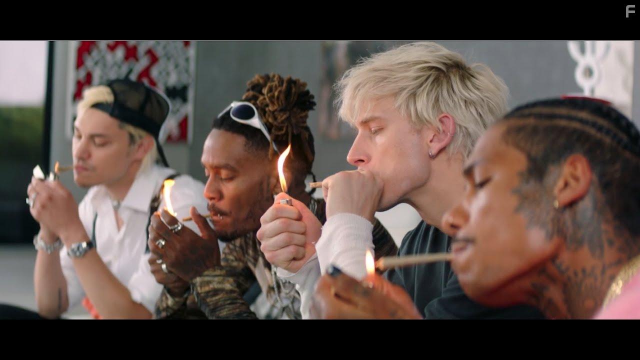 Colson Baker, Gata, Boo Johnson, and Zach Villa in Good Mourning (2022)