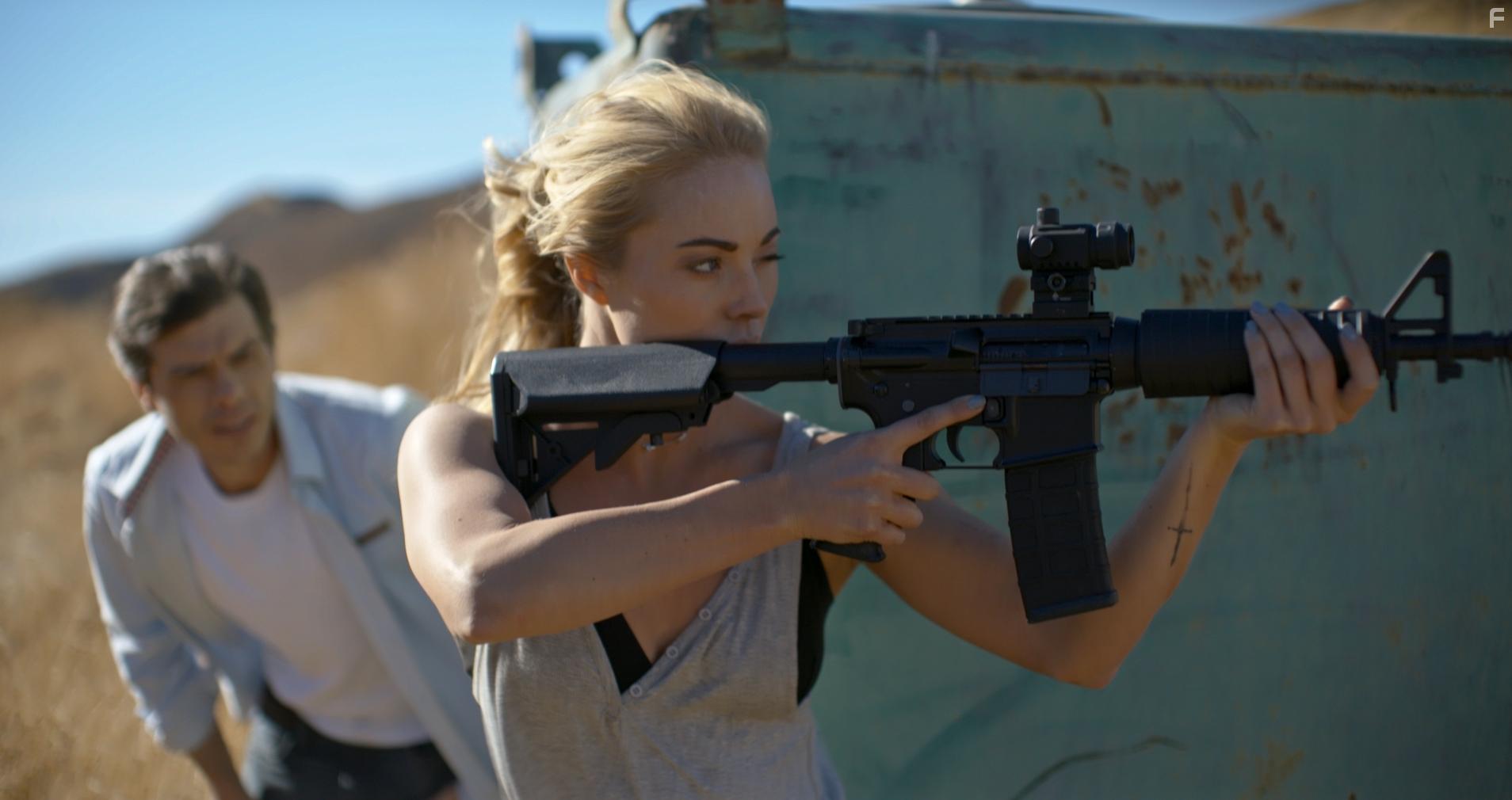 Matthew Lawrence and Danielle C. Ryan in Double Threat (2022)