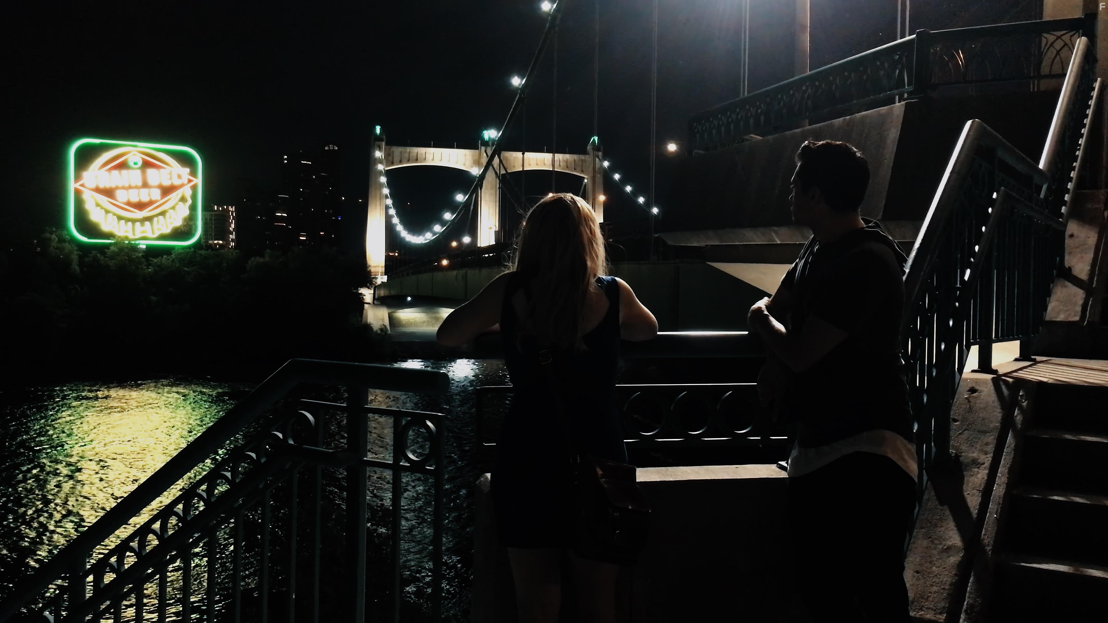 Leon Hiland and Erika Kemp in Electric Addiction (2020)