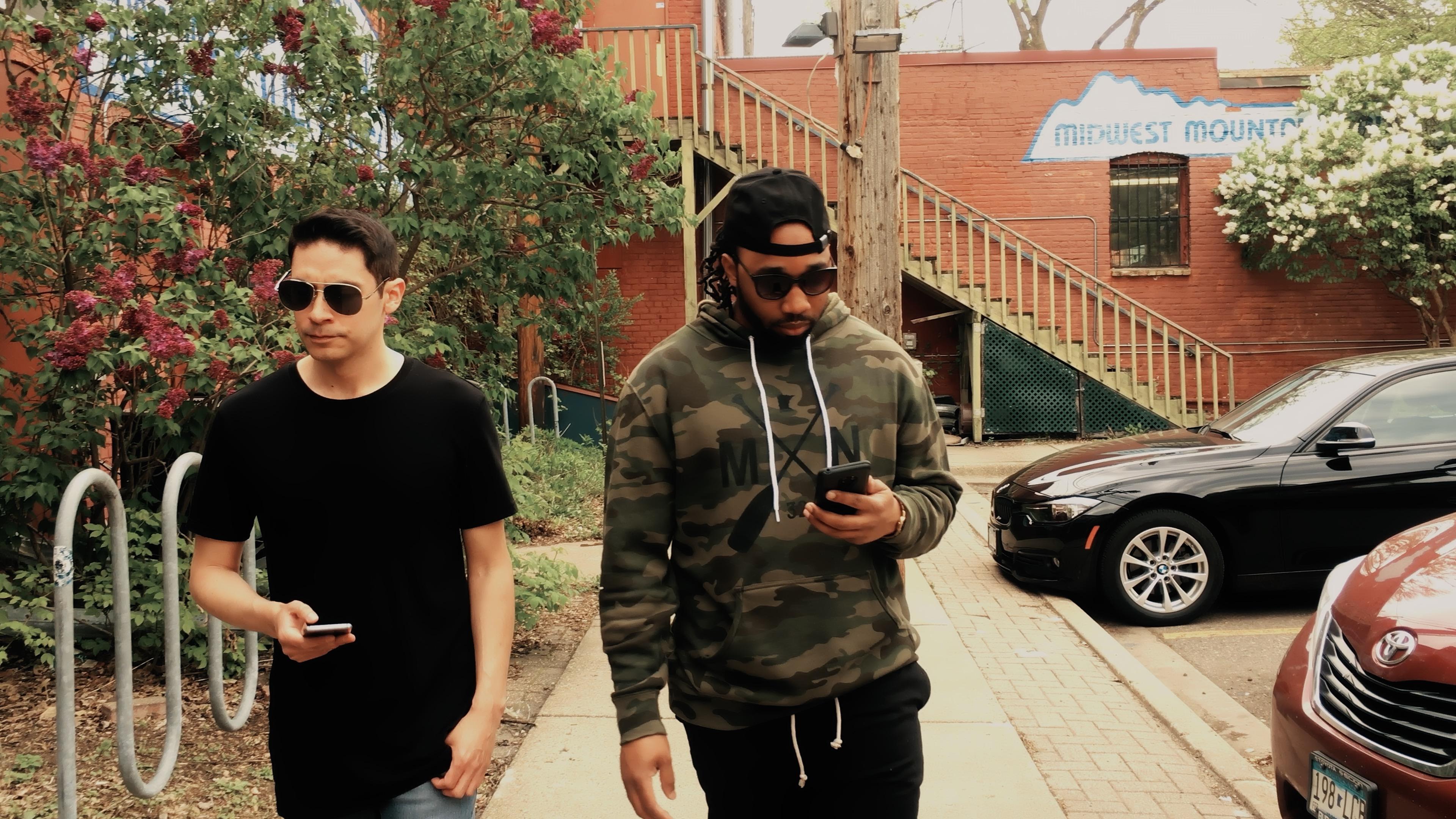 Develle Grier and Leon Hiland in Electric Addiction (2020)