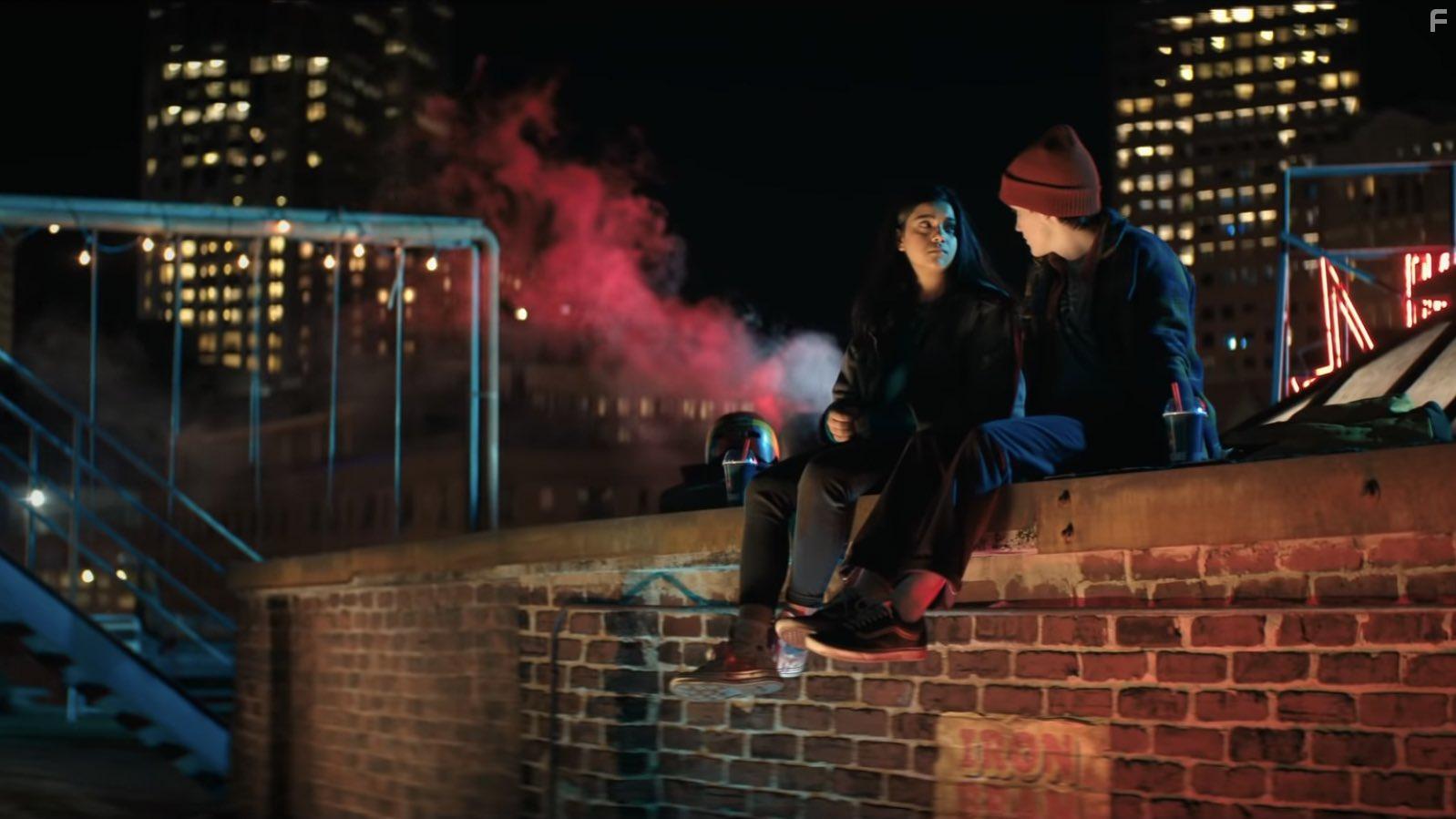 Iman Vellani and Matt Lintz in Ms. Marvel (2022)