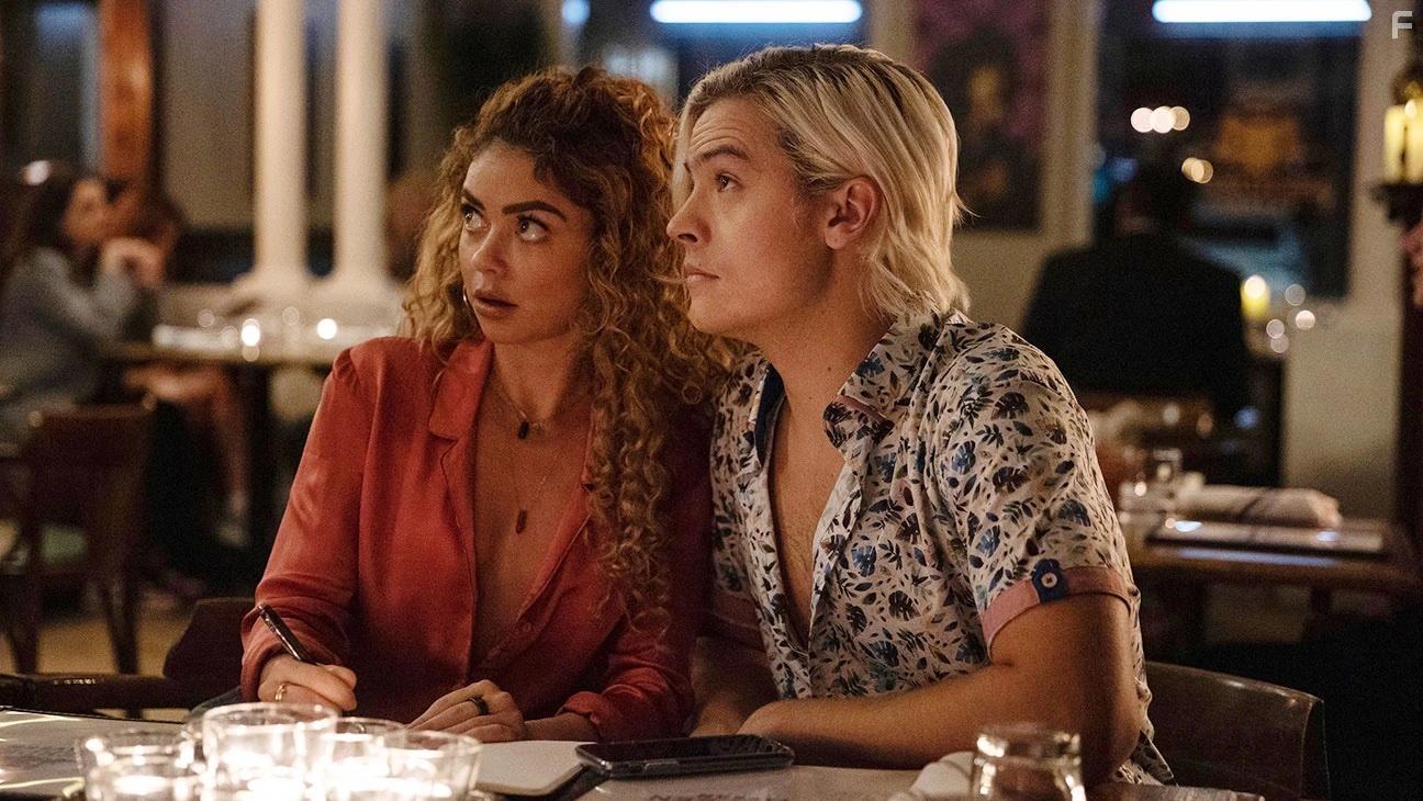 Sarah Hyland and Dylan Sprouse in My Fake Boyfriend (2022)