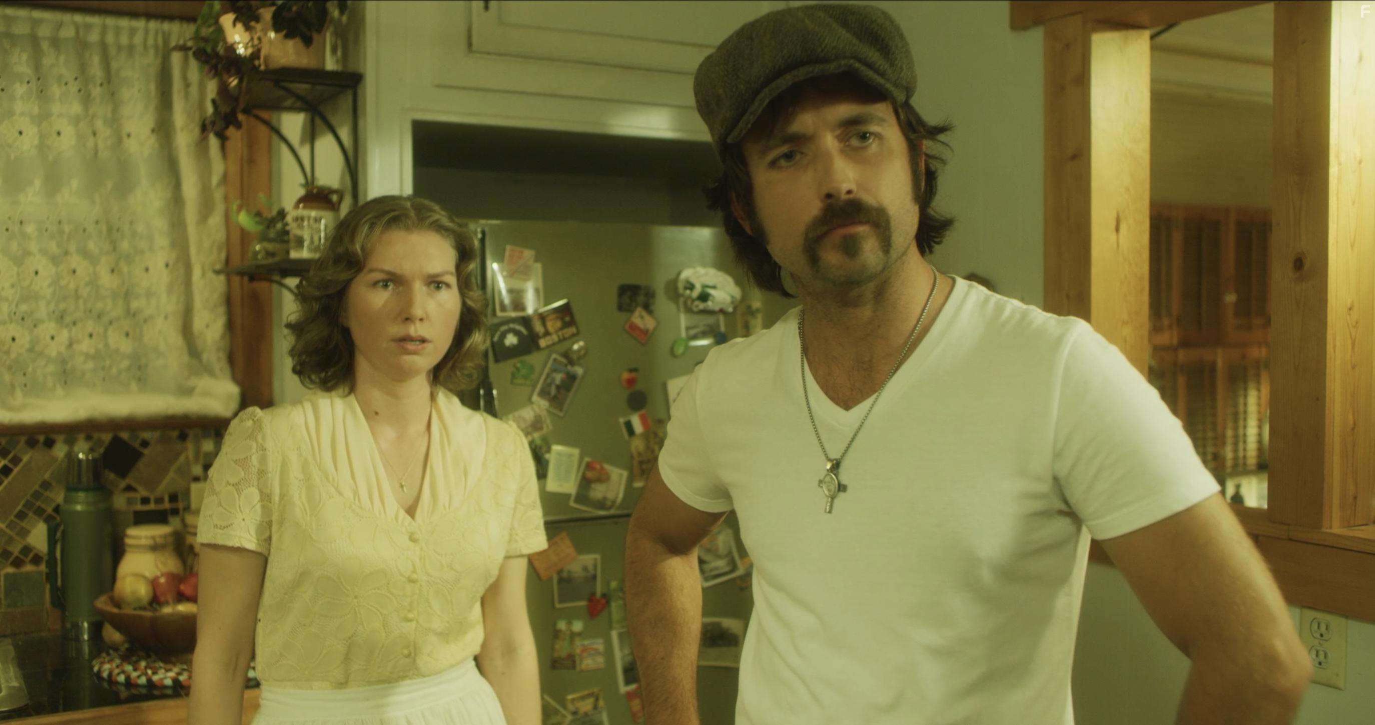 Justin Chatwin and Anastasiya Mitrunen in The Walk (2022)