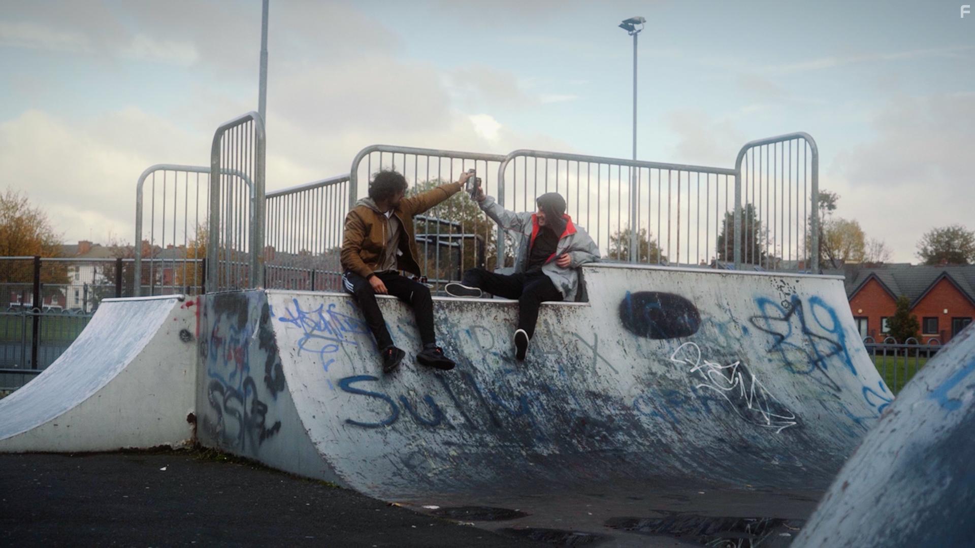 Gurj Gill and Jason Adam in Bluff (2022)