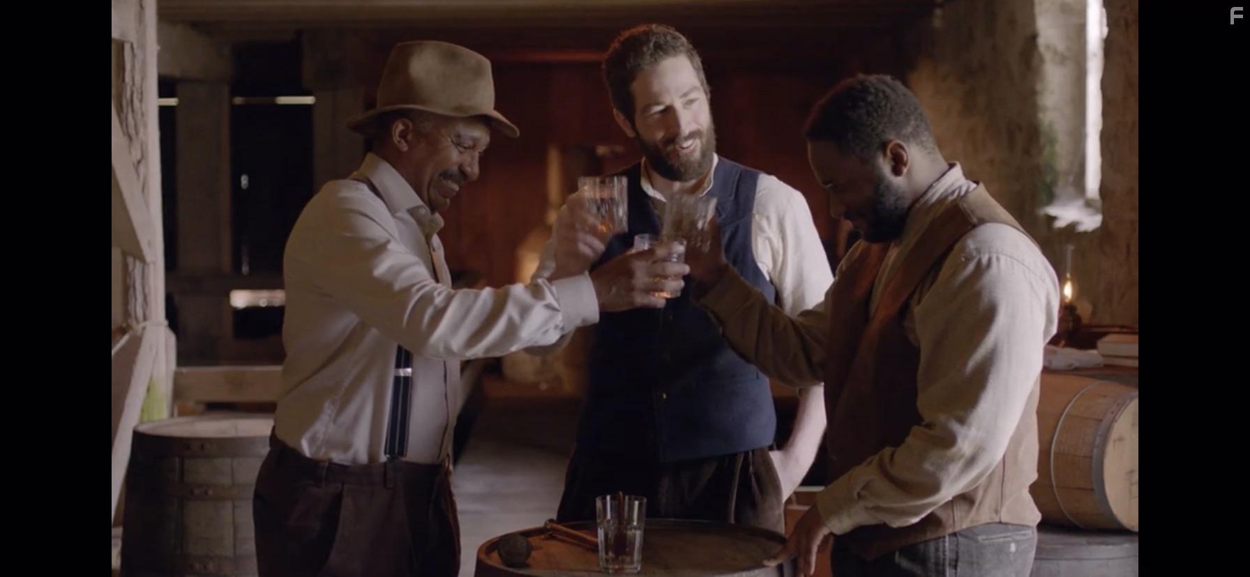 Garrett Taylor and Sean Michael Harrison in The Booze, Bets and Sex That Built America (2022)