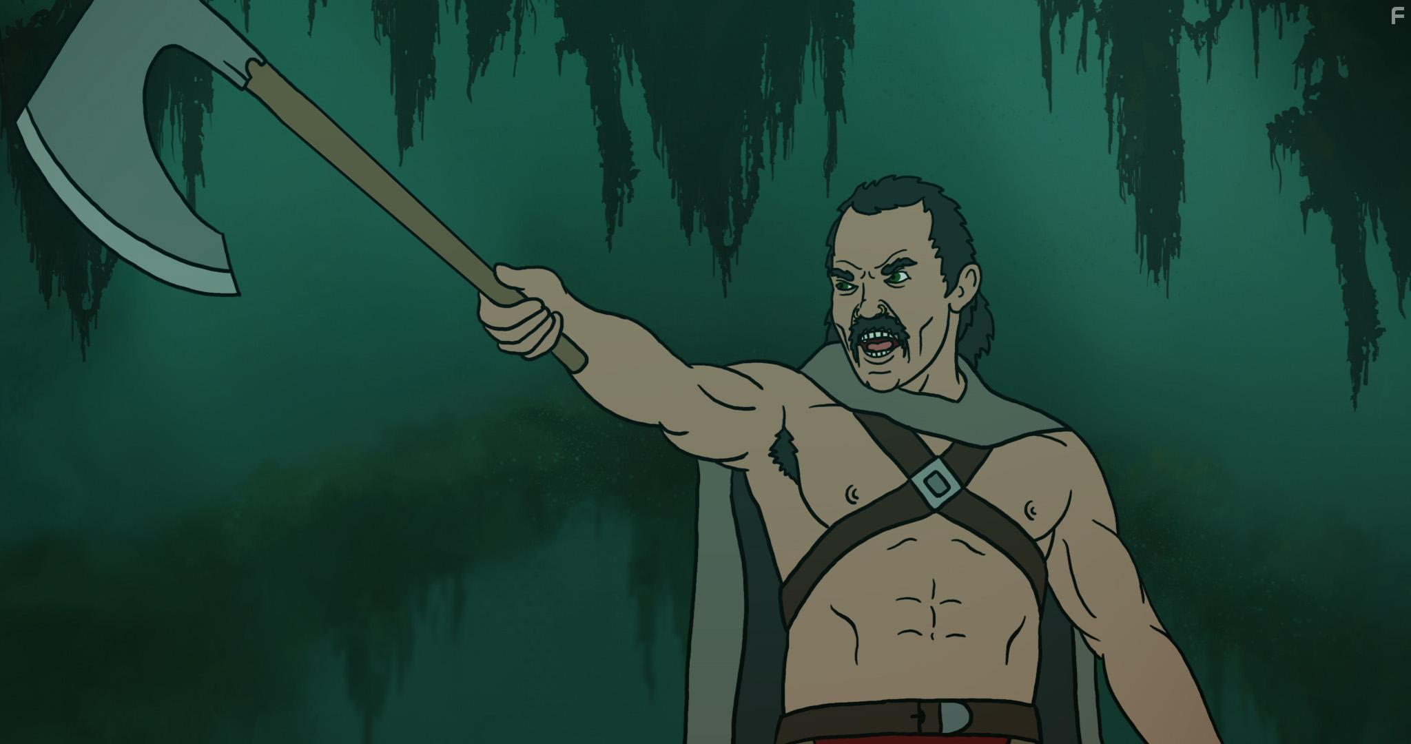 Joe Manganiello in The Spine of Night (2021)