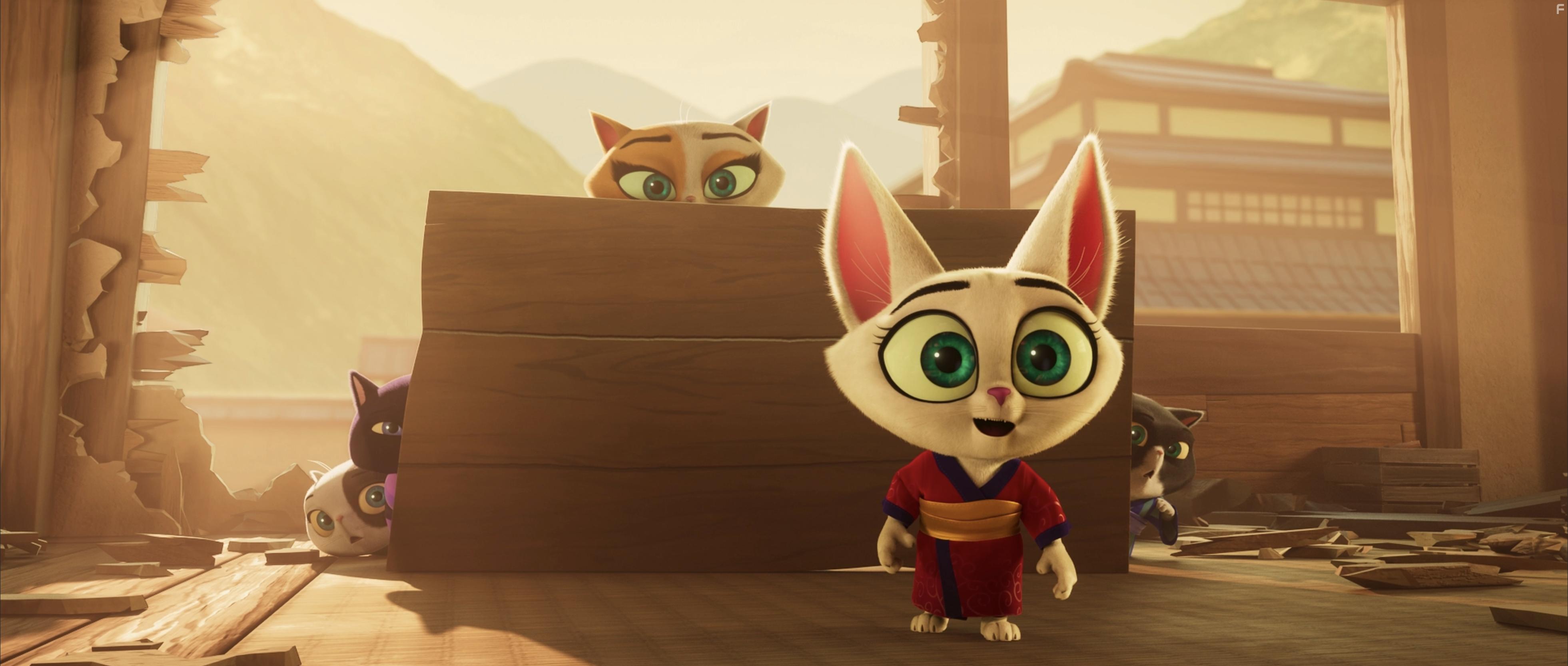 Michelle Yeoh and Kylie Kuioka in Paws of Fury: The Legend of Hank (2022)