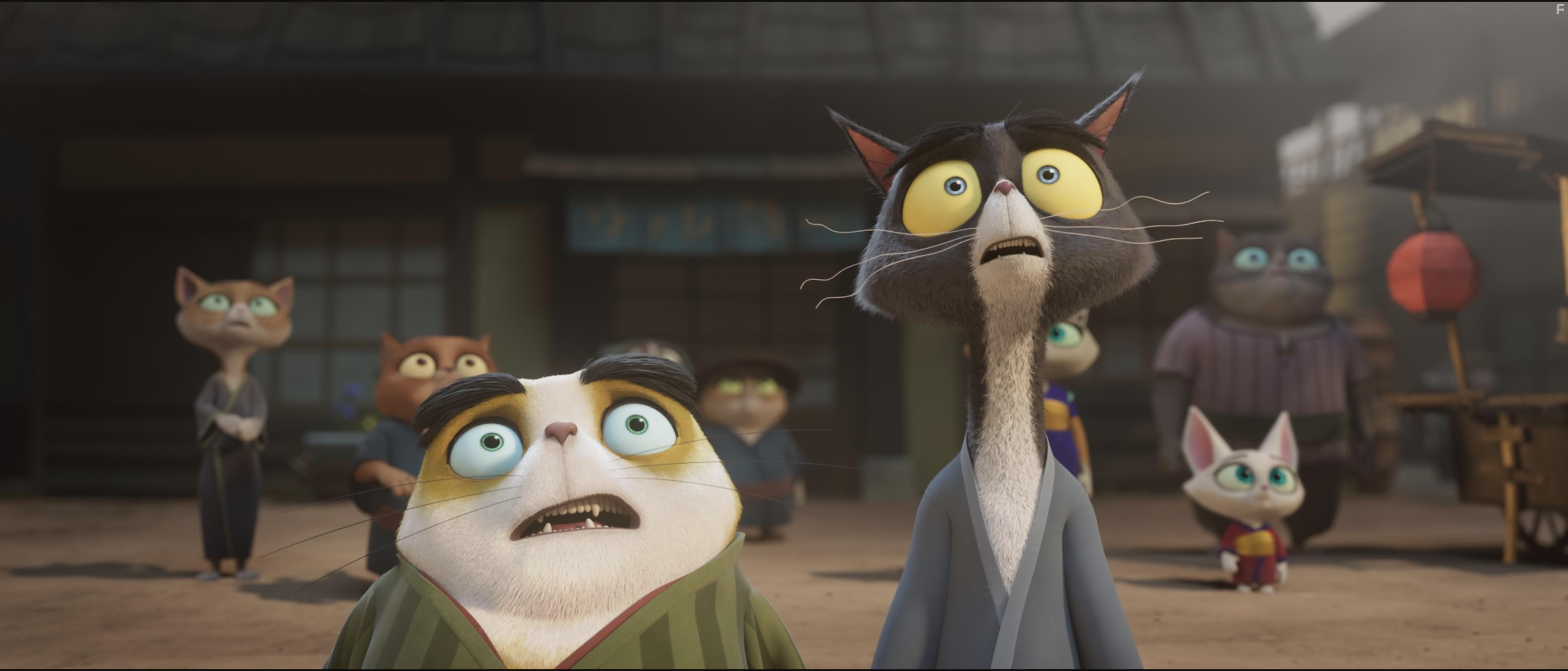 Michelle Yeoh, Gabriel Iglesias, Aasif Mandvi, and Kylie Kuioka in Paws of Fury: The Legend of Hank (2022)