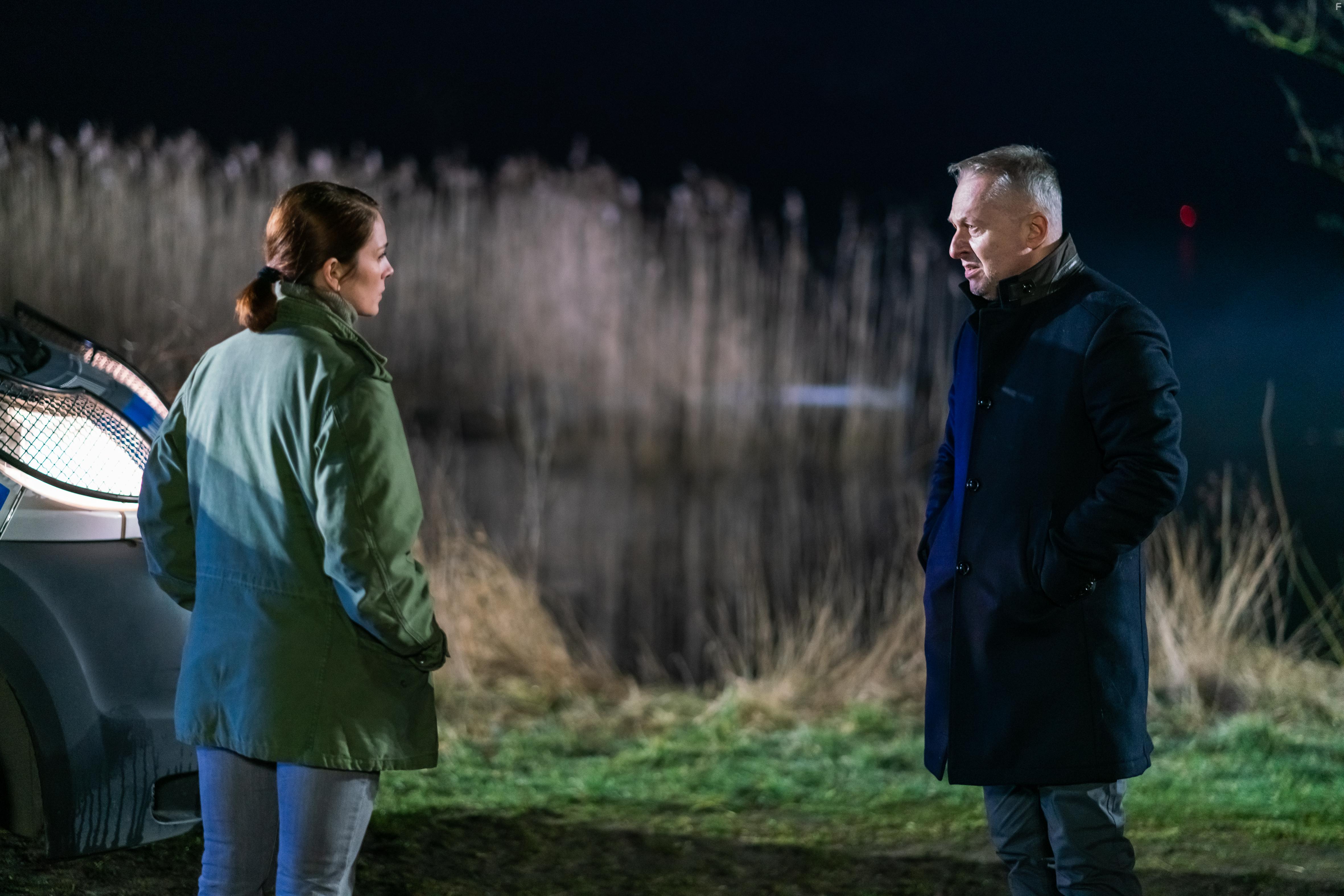 Boguslaw Linda and Katarzyna Wajda in The Thaw (2022)